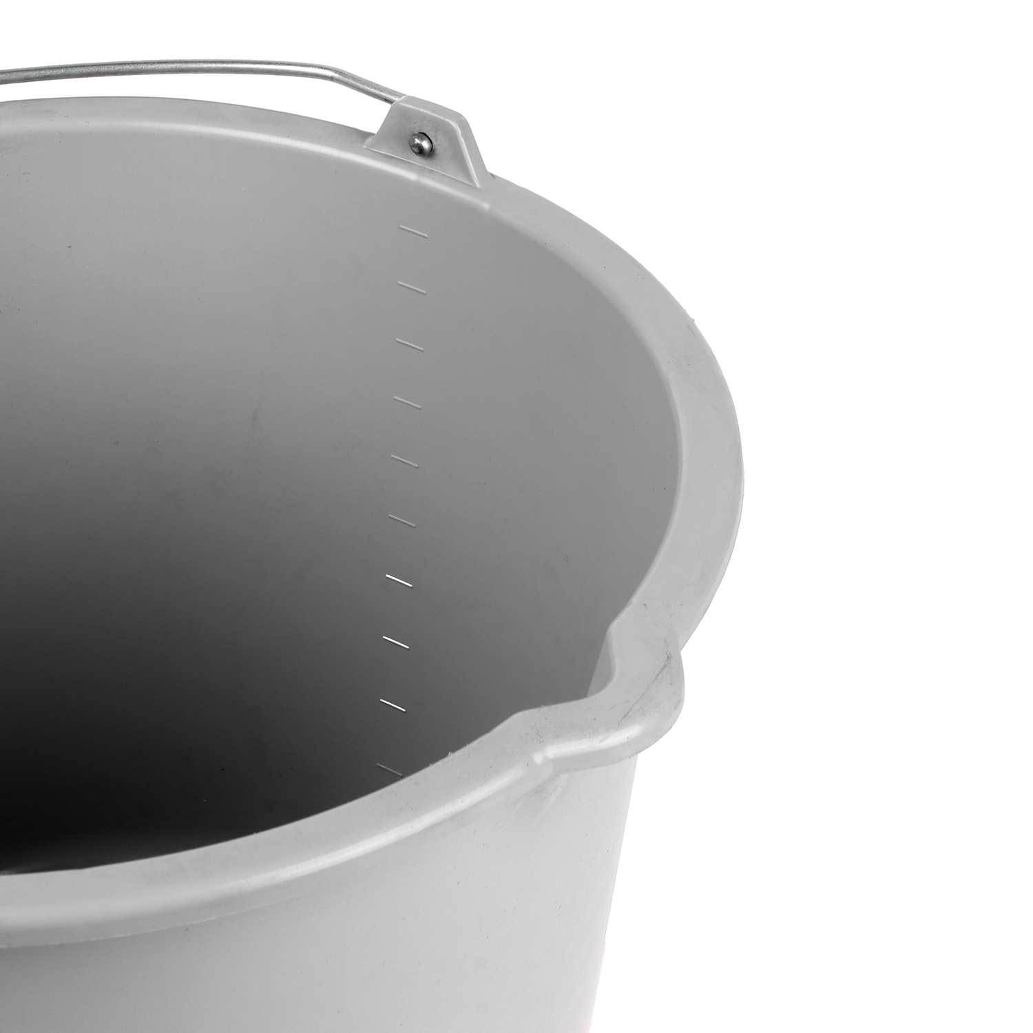 Ведро строительное 12 л Акор, ударопрочное, металлическая ручка, пластик