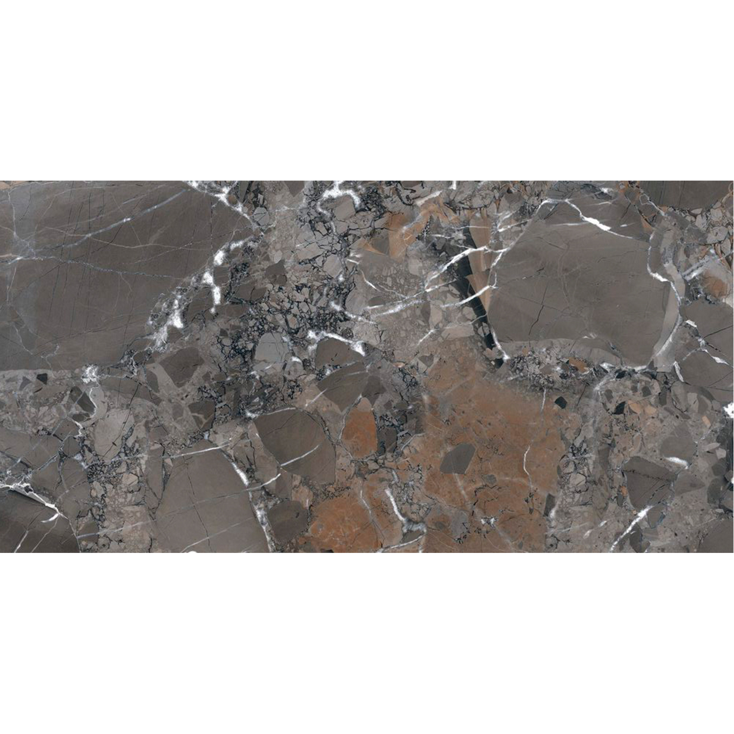 Керамогранит 1.44 м² Global Tile Opera GT120606813MCR, 1200х600х8.5 мм, серо-бежевый