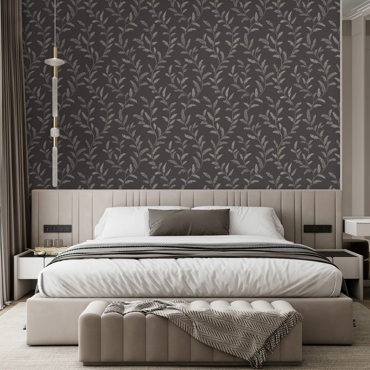 Обои флиз  "WallSecret Comfort" Shalfey (темно-корич.) 9106-26  10*1,06м *6