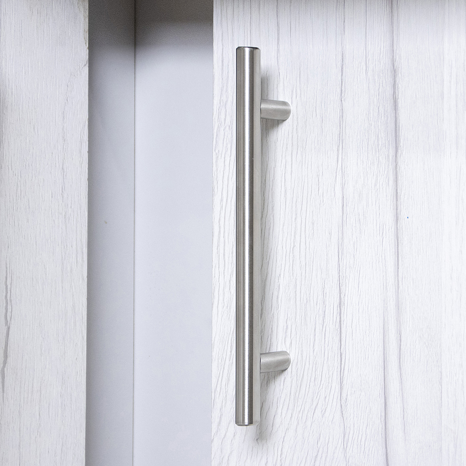 Шкаф навесной 800х676х290 мм BROZEX-WOOD Camellia, с двумя дверцами, серый / юта