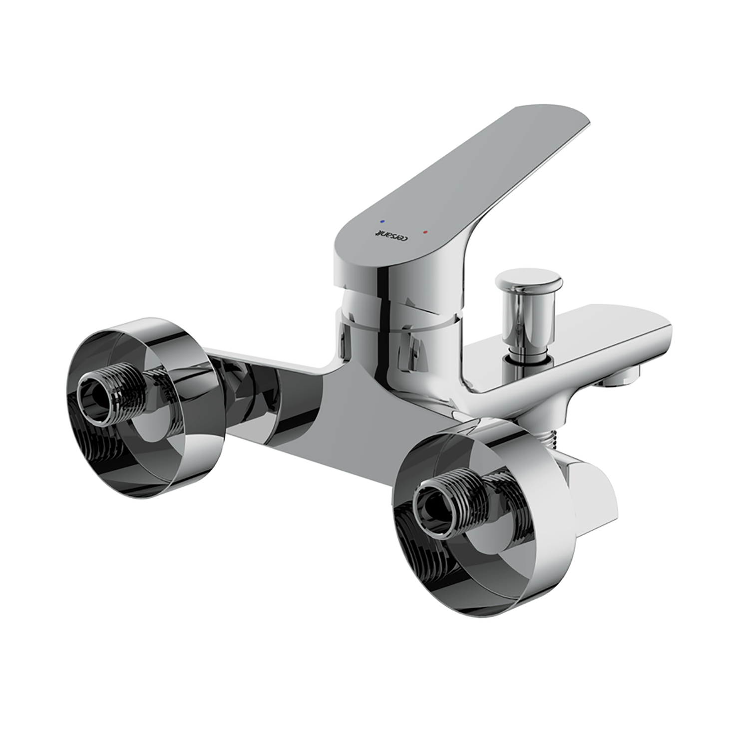 Смеситель д/ванны Cersanit FLAVIS + душ. лейка, шланг, держатель д/лейки 64509 *1