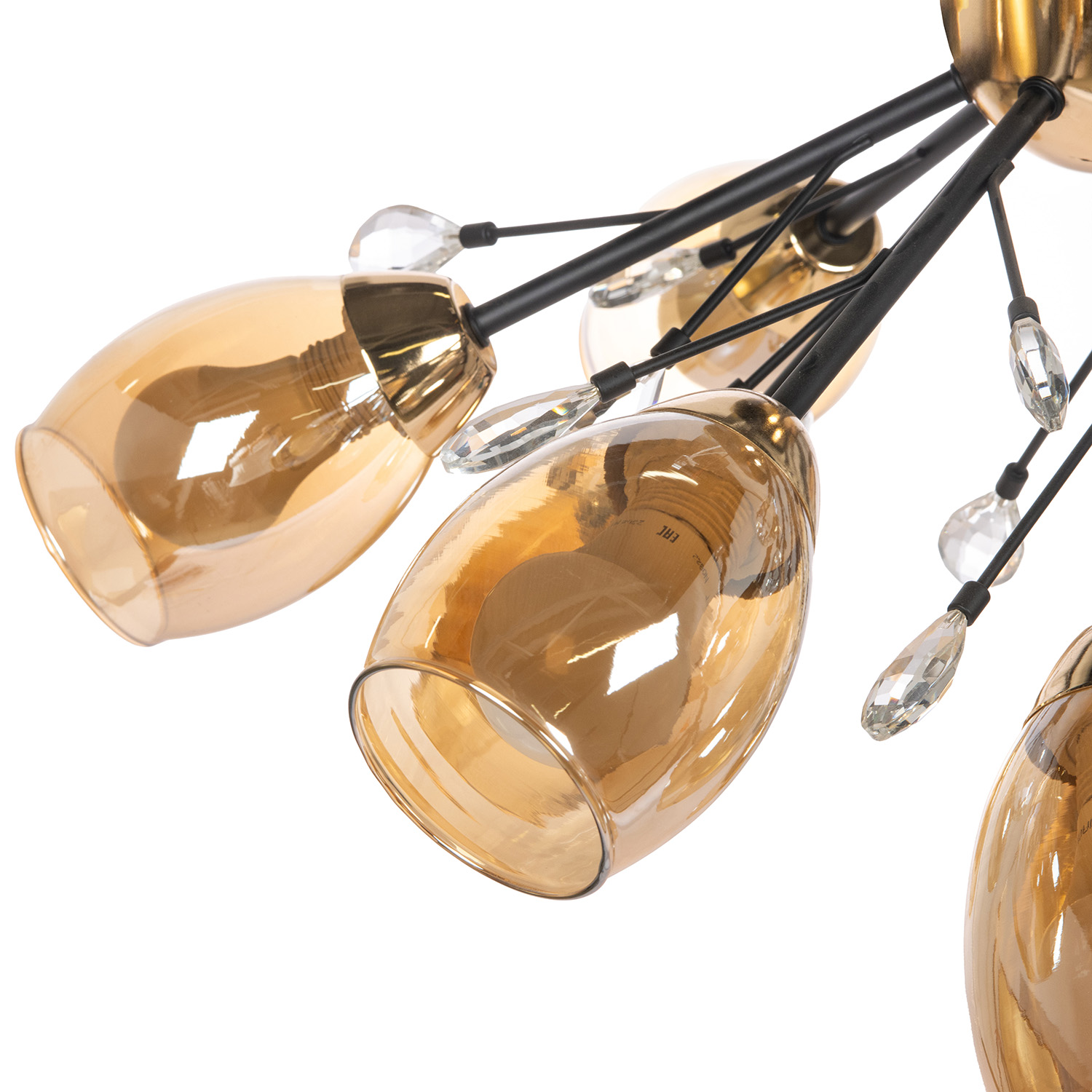 Светильник потолочный IL1284-10CPA-29 BK GD Е27 S=60м2    *1/12