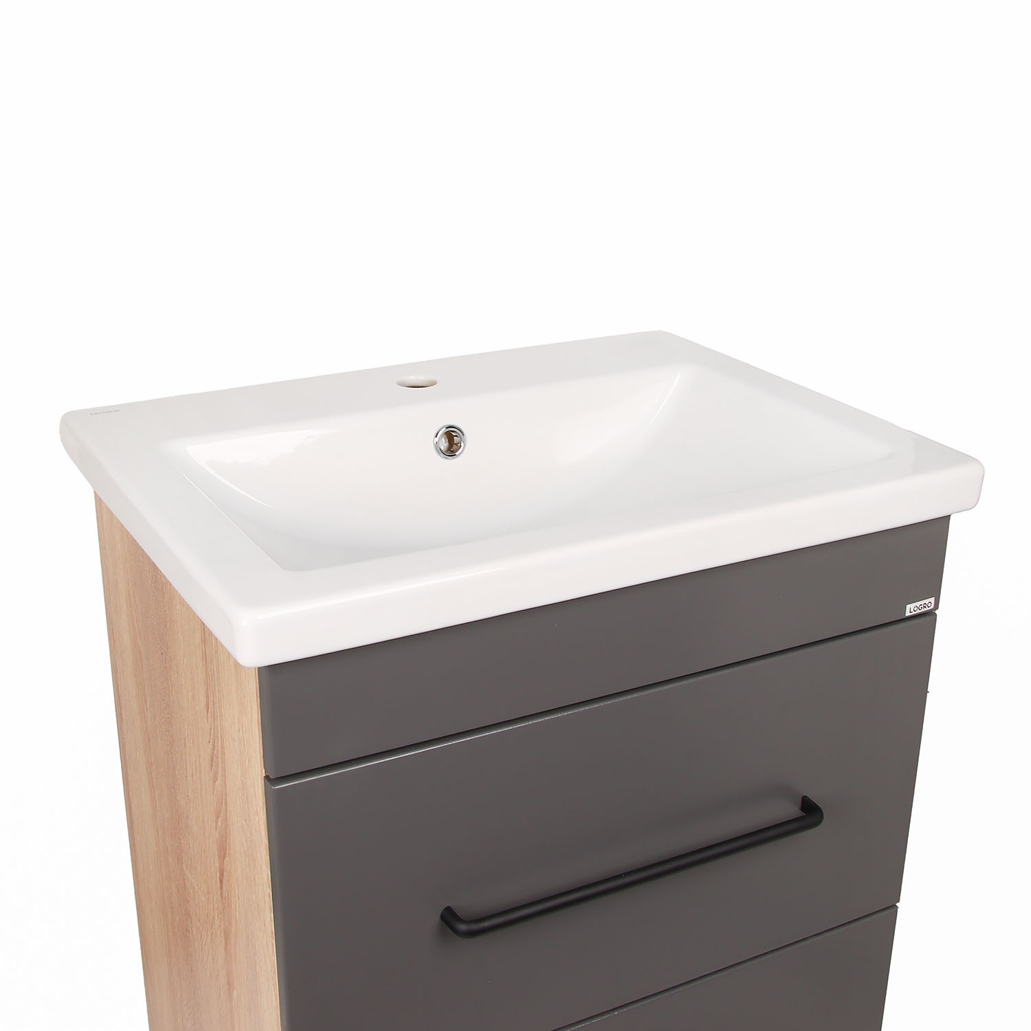 Тумба /LOGRO/ "Асти 60/2" (выписывать раковину COMO 60 (БЛ322) Cersanit) *1/8