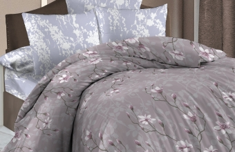 Постельное белье 2сп-М бязь Василиса 70083/1 Нежная магнолия нав70*70,пр200*220 *1/5