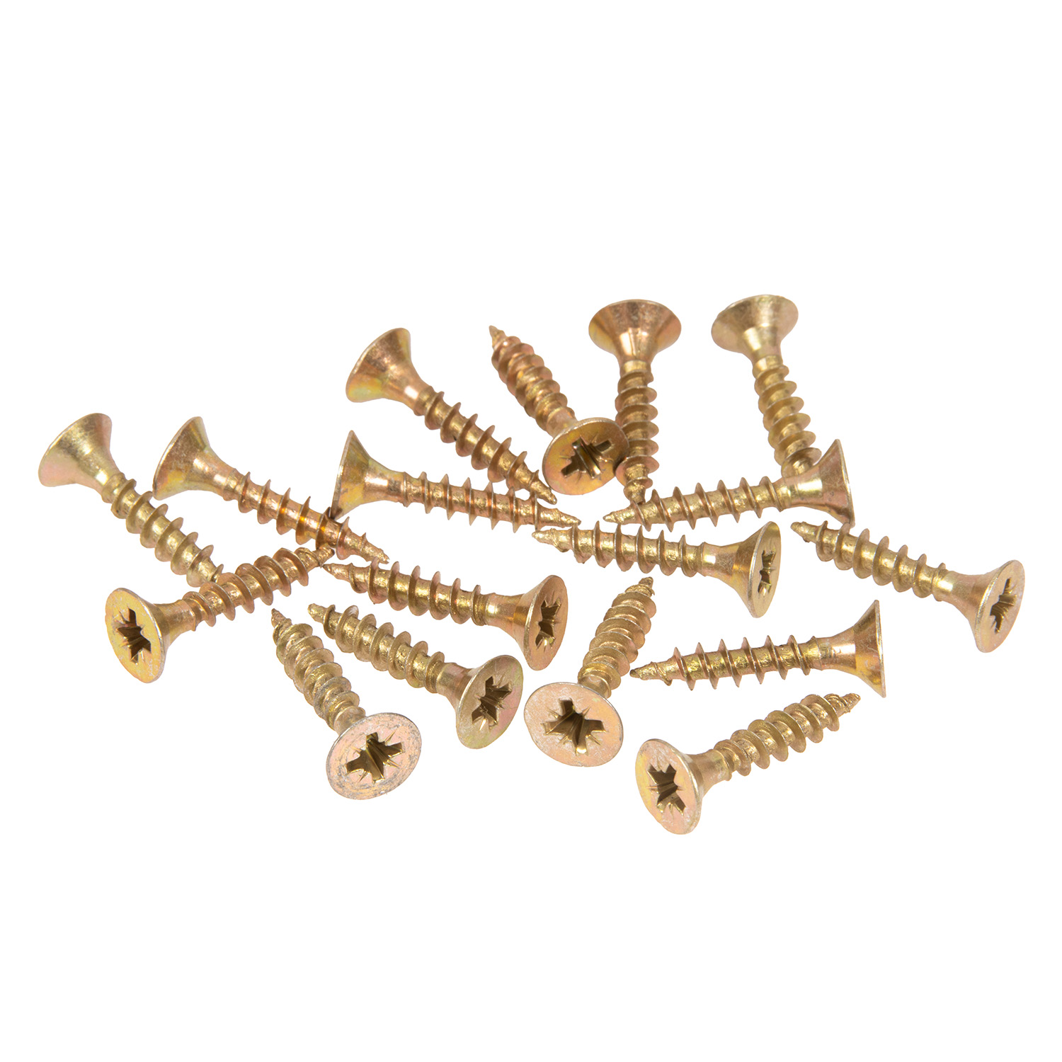 Шурупы жёлтые BROZEX пакет 5*25 (30шт) *10/100