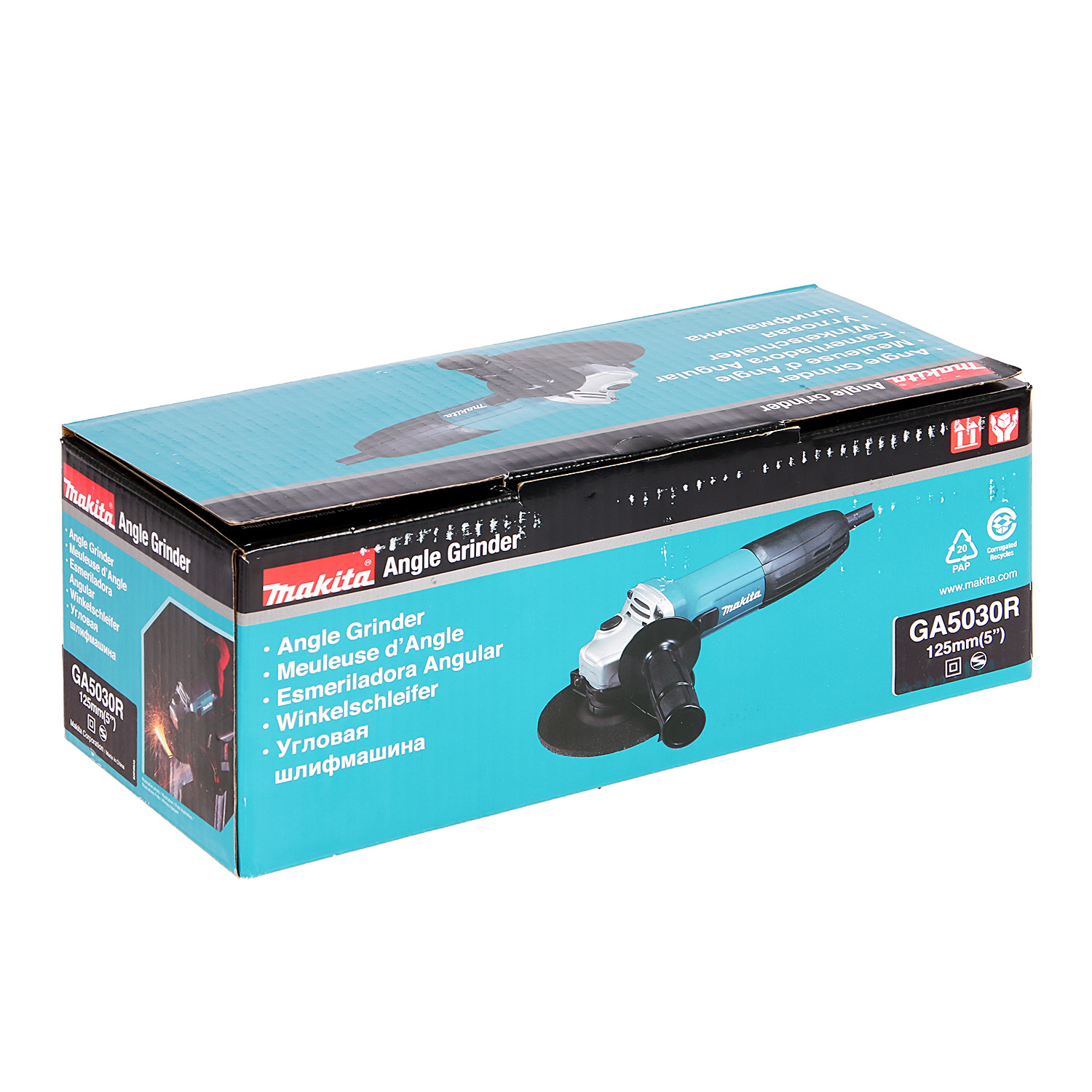 Шлифмашина угловая 125мм  720Вт 11000об/мин плавный пуск М14 GA5030R MAKITA *1/4