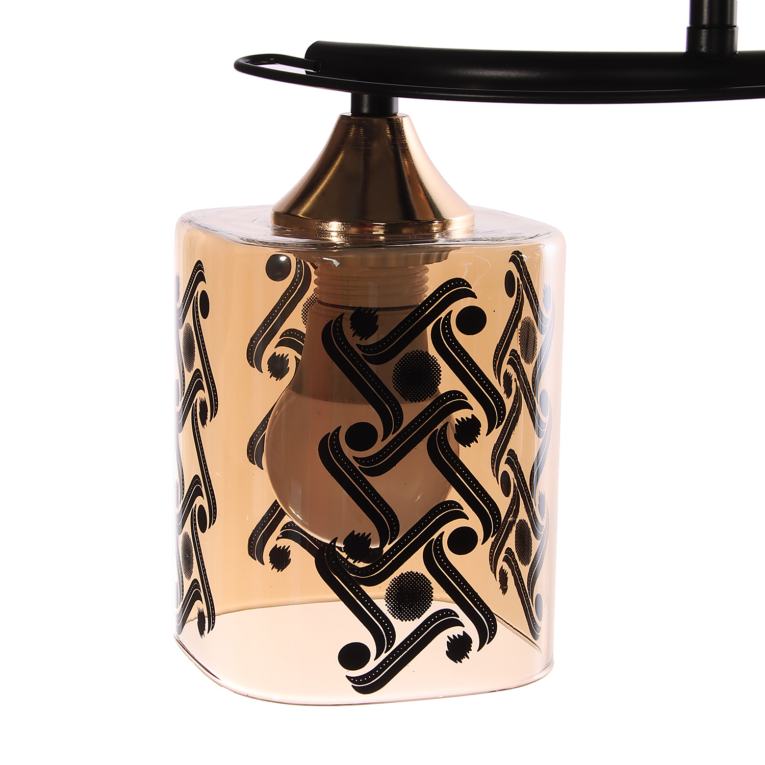 Люстра Verner Lighting A3944/2, 40 Вт, Е27, 2 лампы, черный/золото