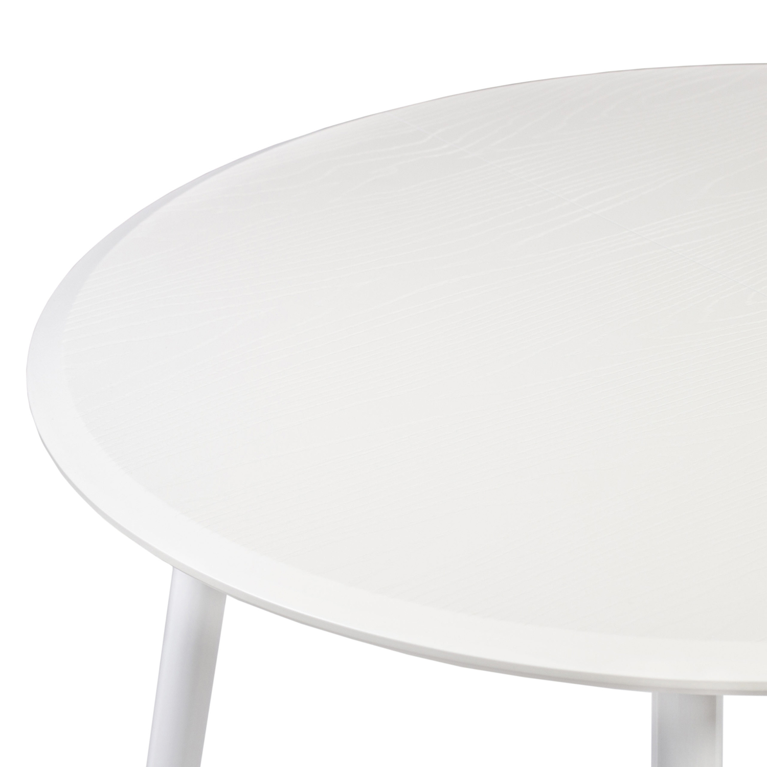 Стол раздв.СИДНИ МДФ 940*450мм ЛДСП EGGER Белый+опора металл. Черный матовый *1