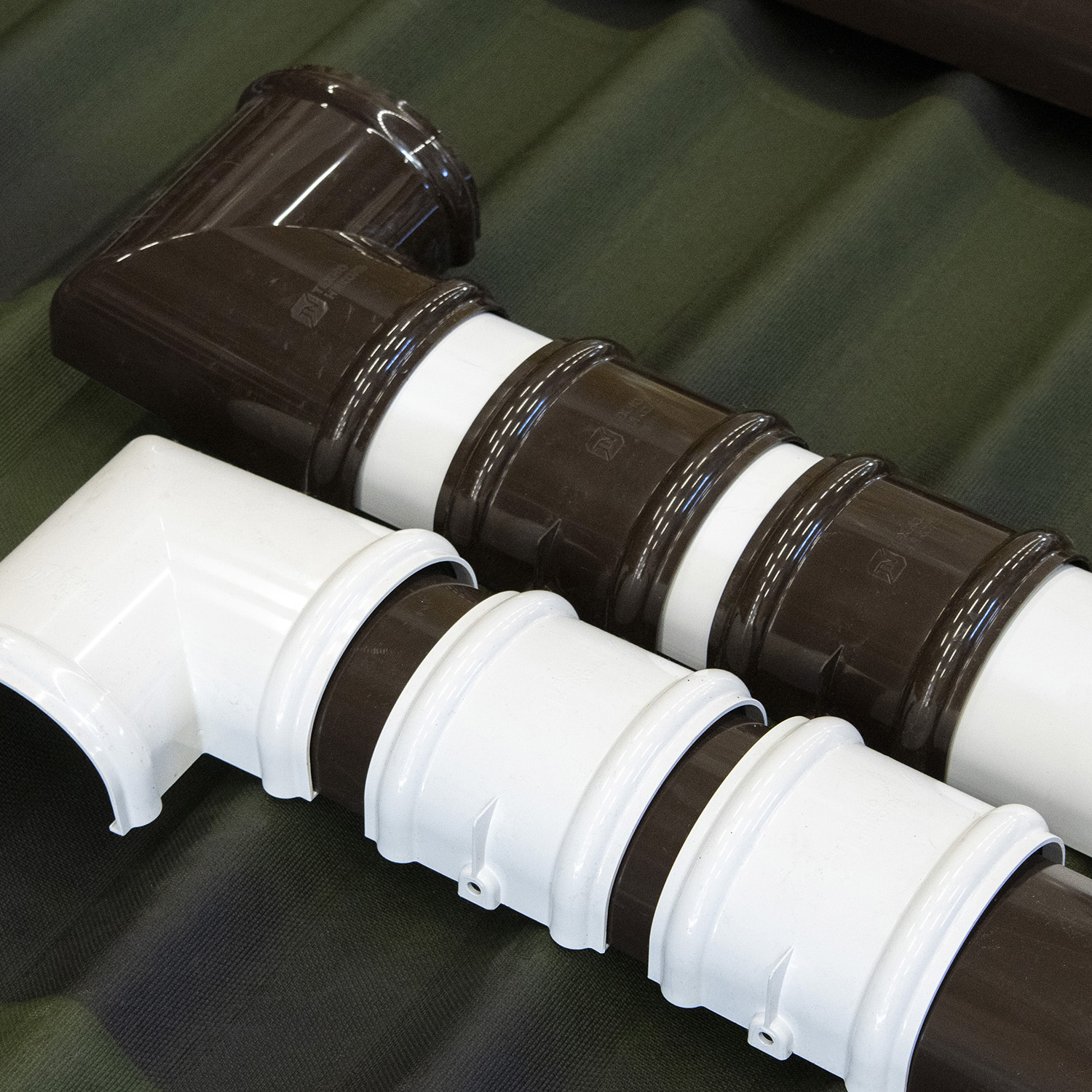 Соединитель желоба 120 мм ТехноНиколь, белый