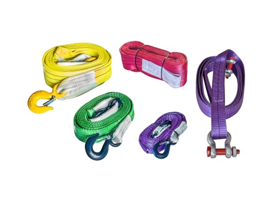 Ремень буксировочный 3т (К) (L=5,0 м) 30мм в 1 слой с петлями Magnus-Profi *1