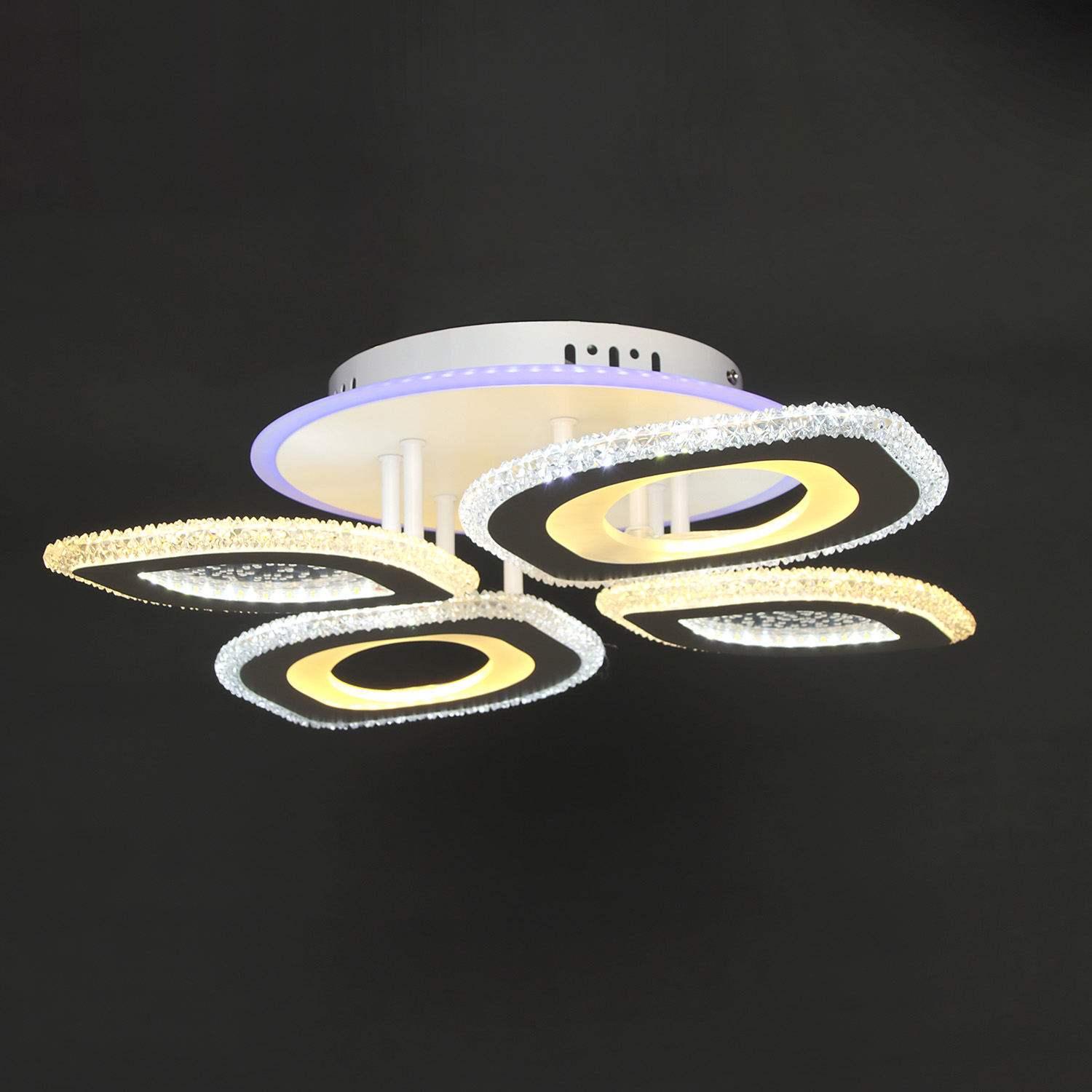 Люстра S2354/2+2 LED 3000K-6500K+RGB (d-660; h-120) пульт VERNER LIGHTING *1