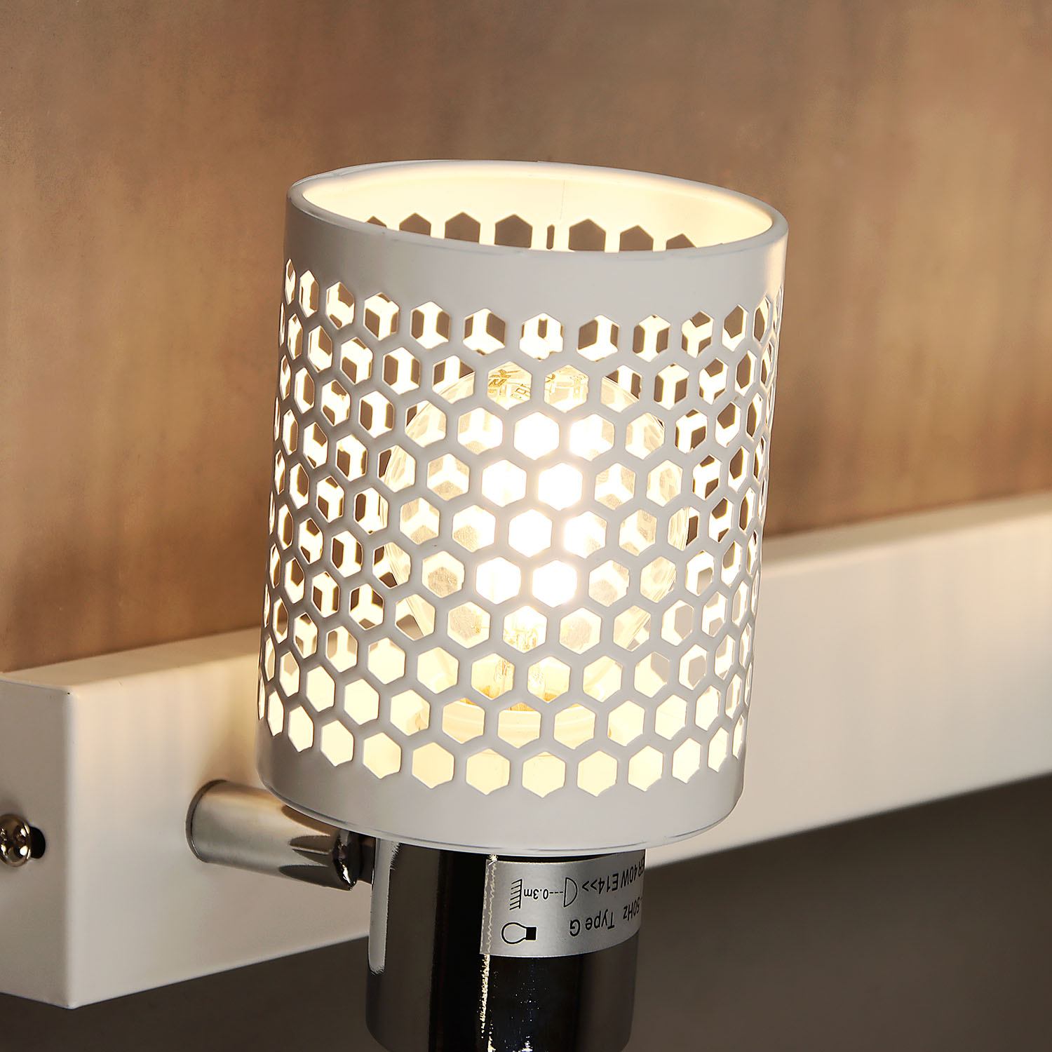 Бра 01412-0.8-02 WT+CR Е14 S=12м2  *1/10