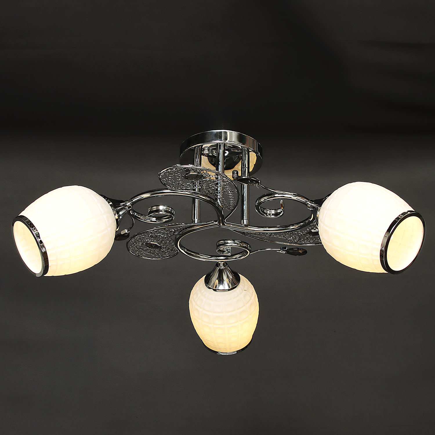 Люстра Verner Lighting А1231/3, 40 Вт, Е27, 3 лампы, хром