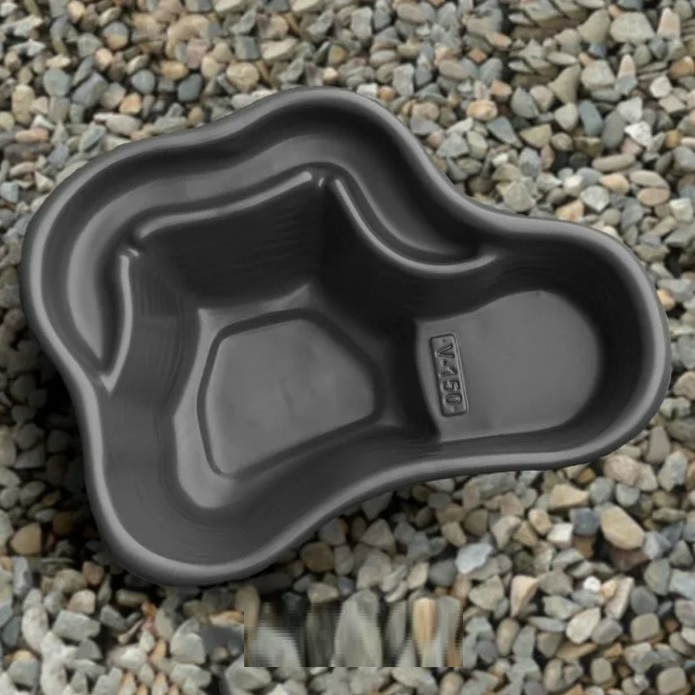 Пруд пластиковый 1200х850 мм, глубина 400 мм, черный