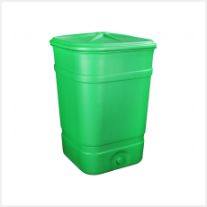 Бочка-бак пластм. 300л Квадр. с крышкой 690х690х975мм М3047 (ЗПИ "Альтернатива") *1/3