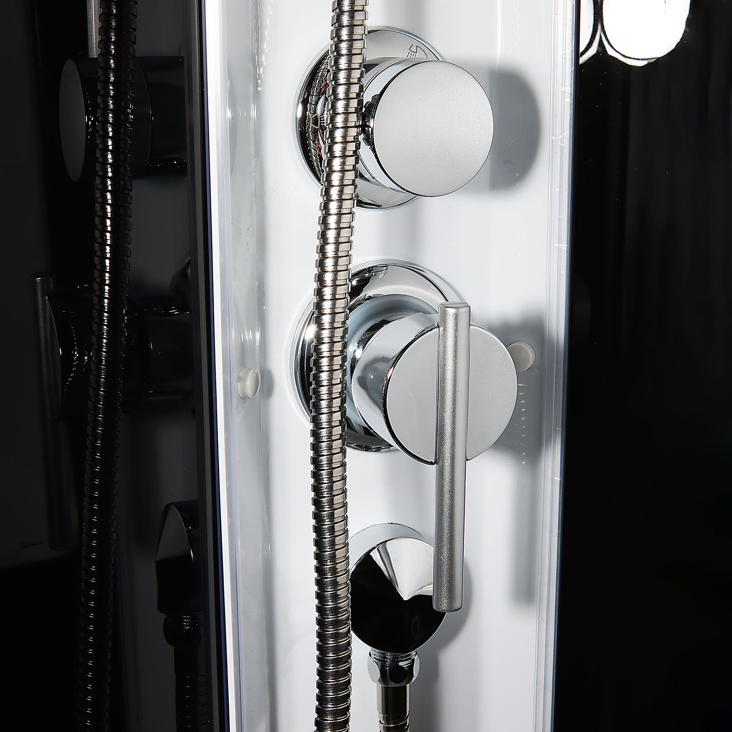 Кабина душевая "Топ 88х88 А" 1/4 круга, низ. подд., Белый, ДН4 (6 мест+сифон E410CL)