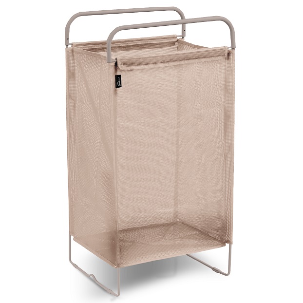 Корзина для белья тканевая на металл. каркасе Складная 405х310х750мм цвета-"микс" HSC3 "Ника" *1/10