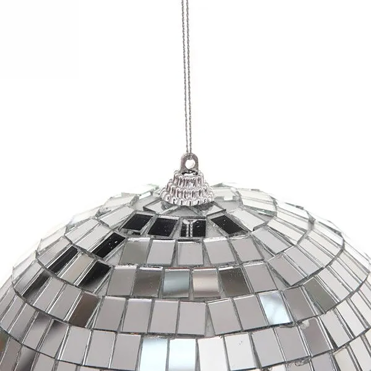 Новогодний шар 15 см "Shining Disco", Серебро