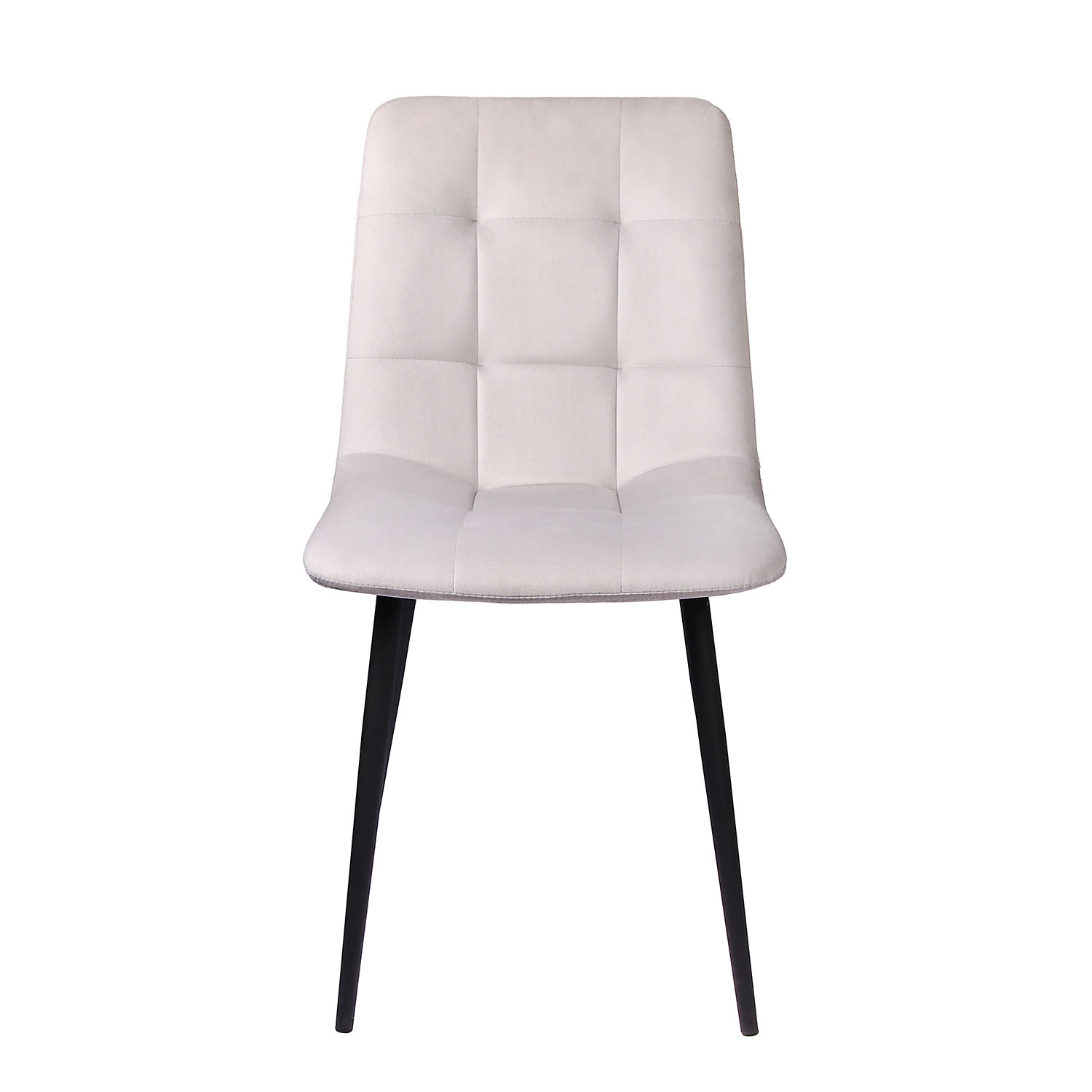 Стул FORPOST Тиффани, 43x84x37 см, велюр конфетти сильвер, серый