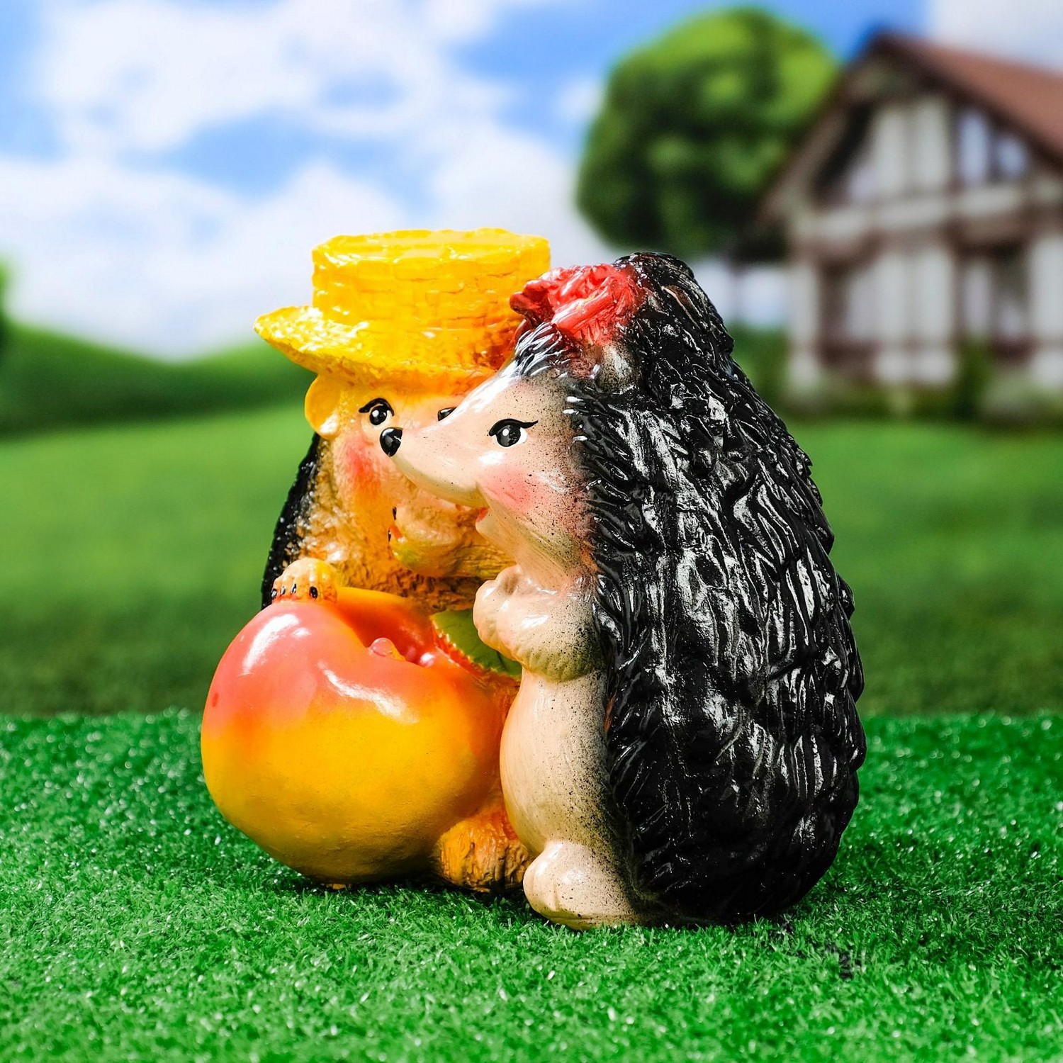 Садовая фигура "Ежики признание в любви" 29х22см  3528571