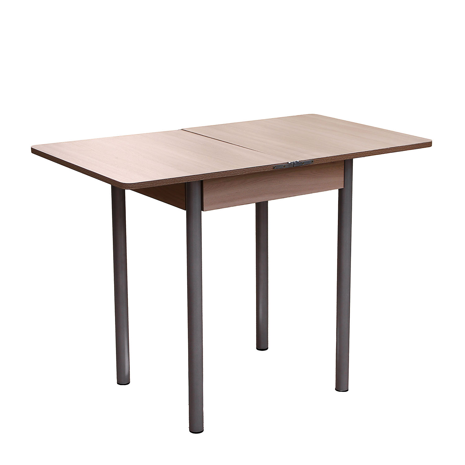 Стол расклад.ломберный МИНИ ЛДСП Ясень шимо светлый + 4 опоры металл. 40мм Металлик*1