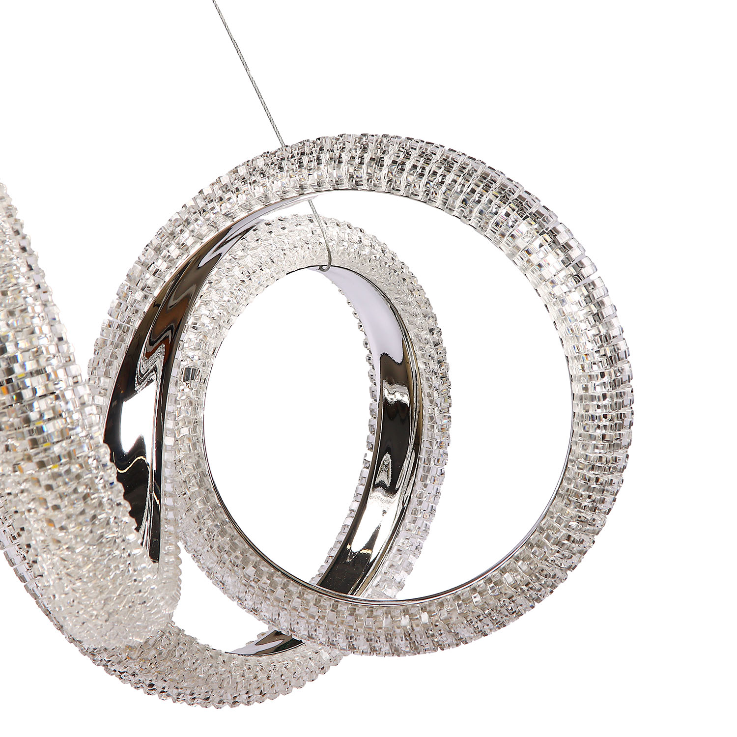 Светильник подвесной светодиодный 9232/140W Chrome  530 мм 3 реж., пульт S=20м2 VERNER LIGHTING *1