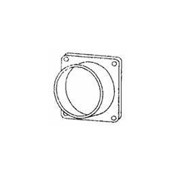 Площадка торцевая для воздуховода Ø125мм (197х235мм) *1/30