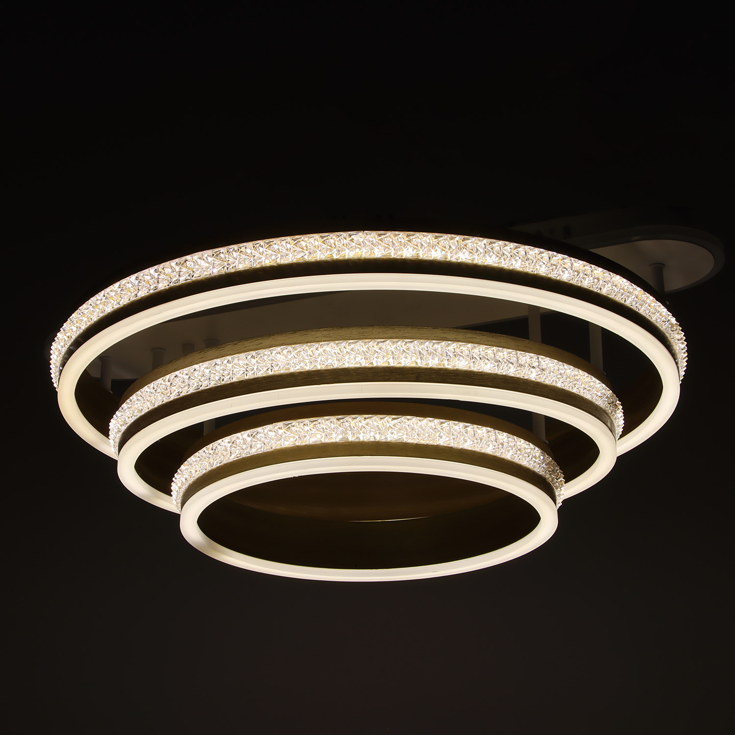 Люстра Verner Lighting YH540/3, 3000-6500 К, пульт д/у, белый/золото