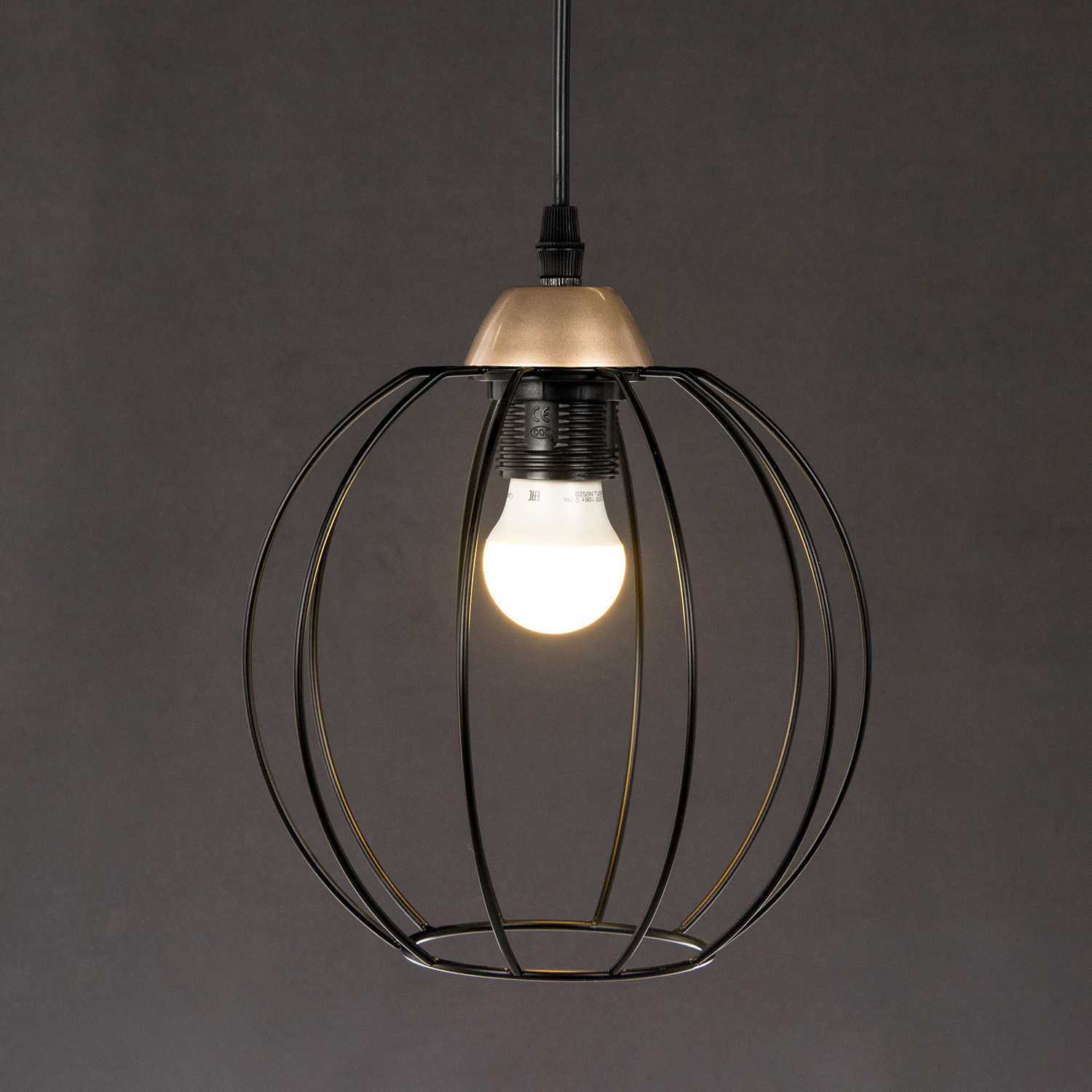 Люстра IL2001-1PC-05 BK ROSE GD 40Вт Е27 S=6м2  *1