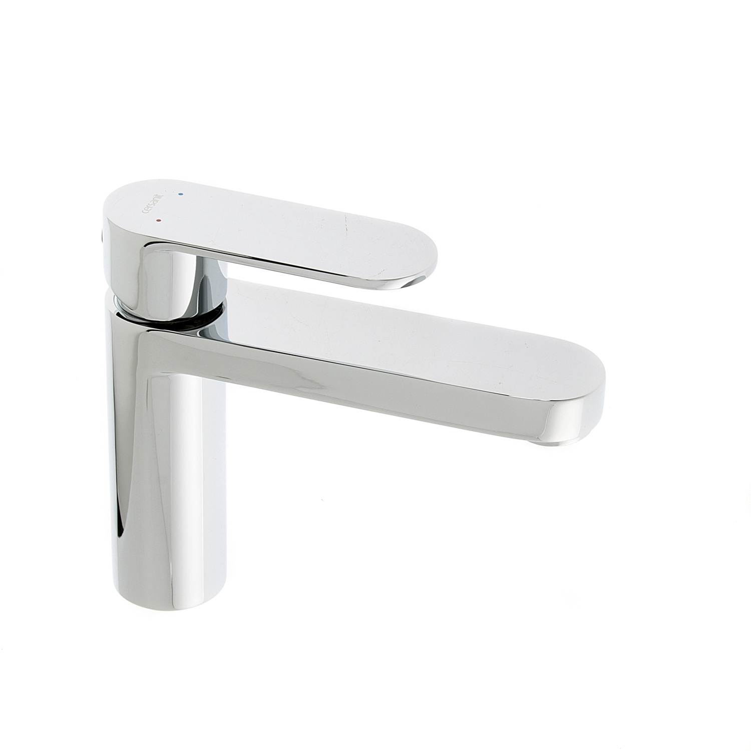 Смеситель для умывальника Cersanit Elio 63044, короткий излив, рычажный