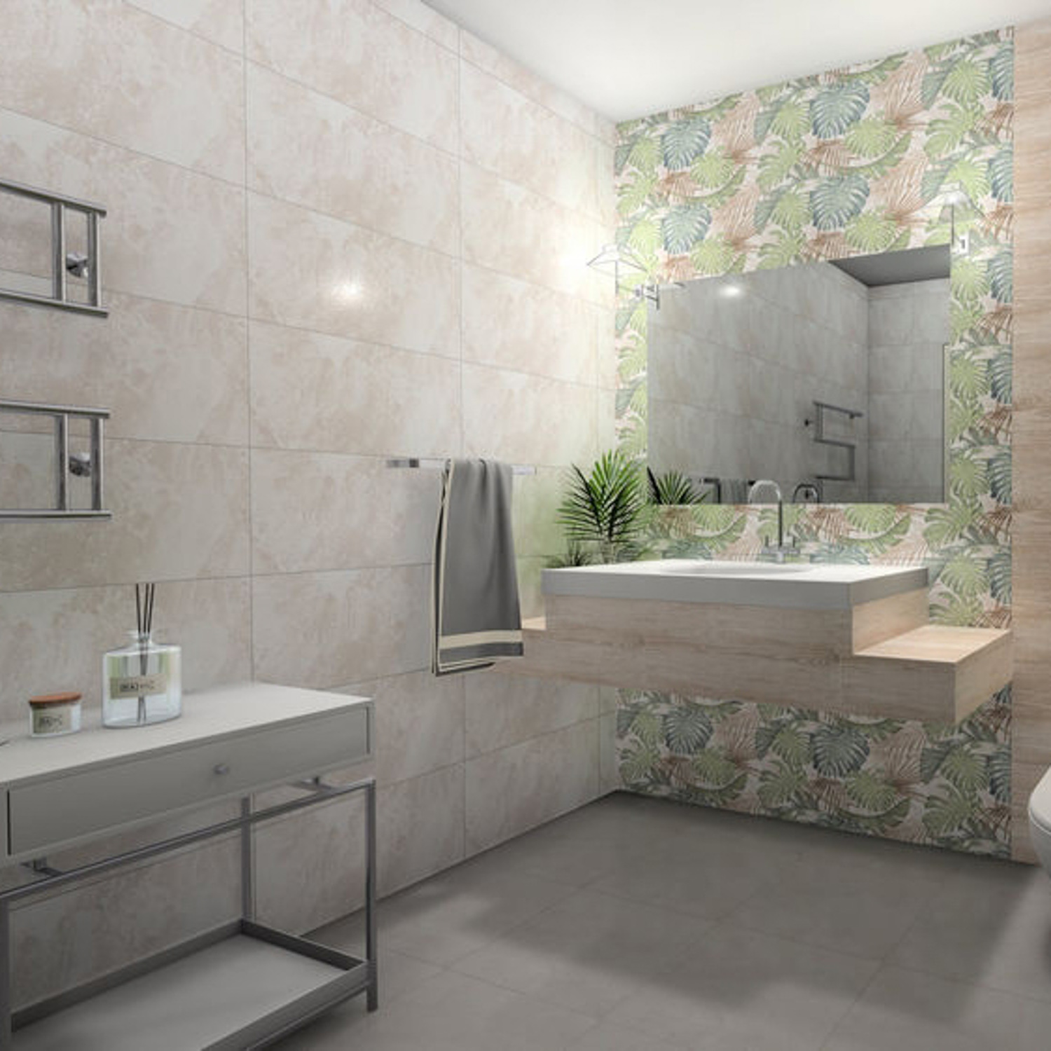 Плитка 60х30 см настенная 1.62 м² Axima Гавана, светло-бежевый