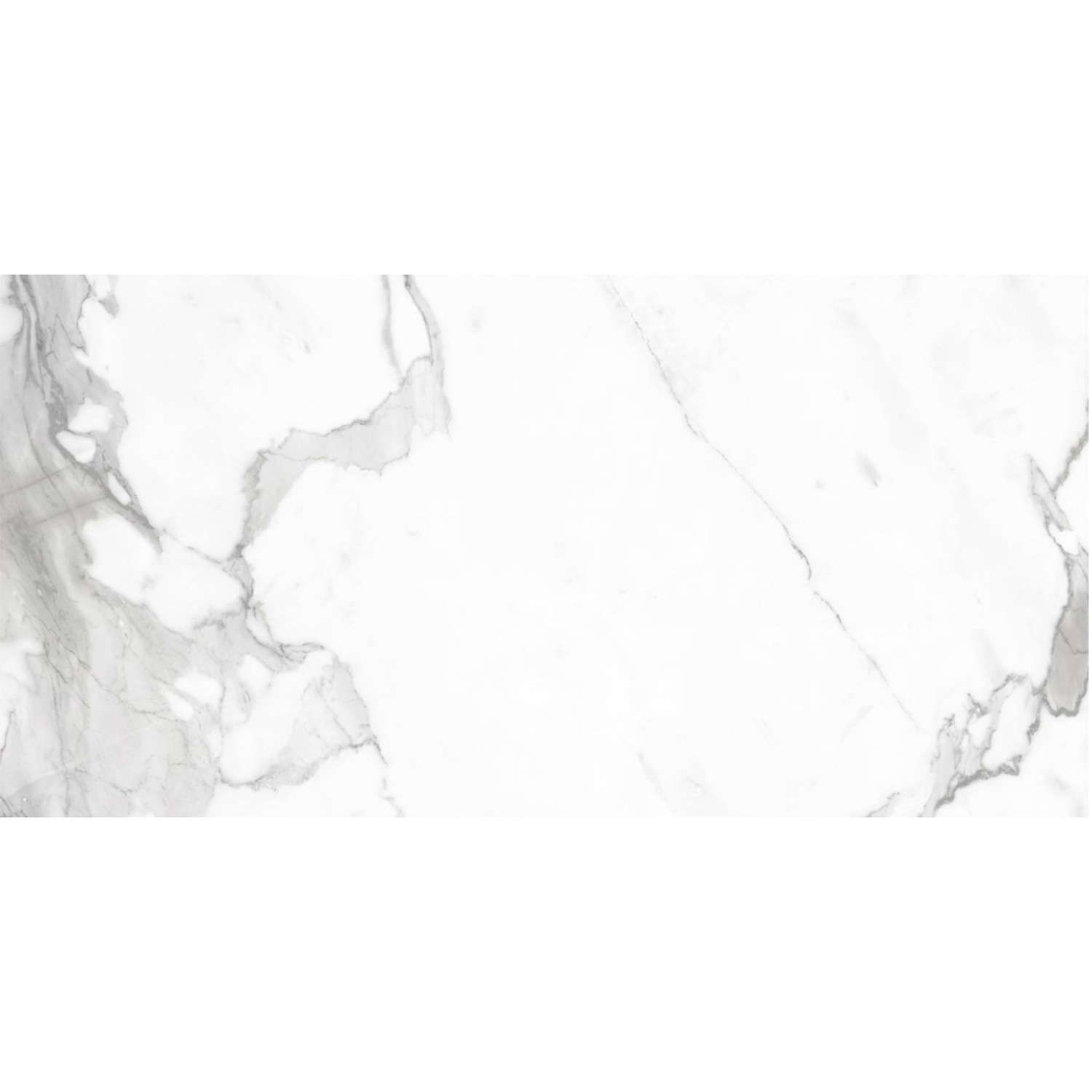 Керамогранит 2.16 м² JF12130, 1200x600x9 мм, полированный, белый мрамор