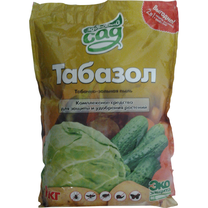 Табазол (Табачная пыль+ зола) 1кг. *15 *