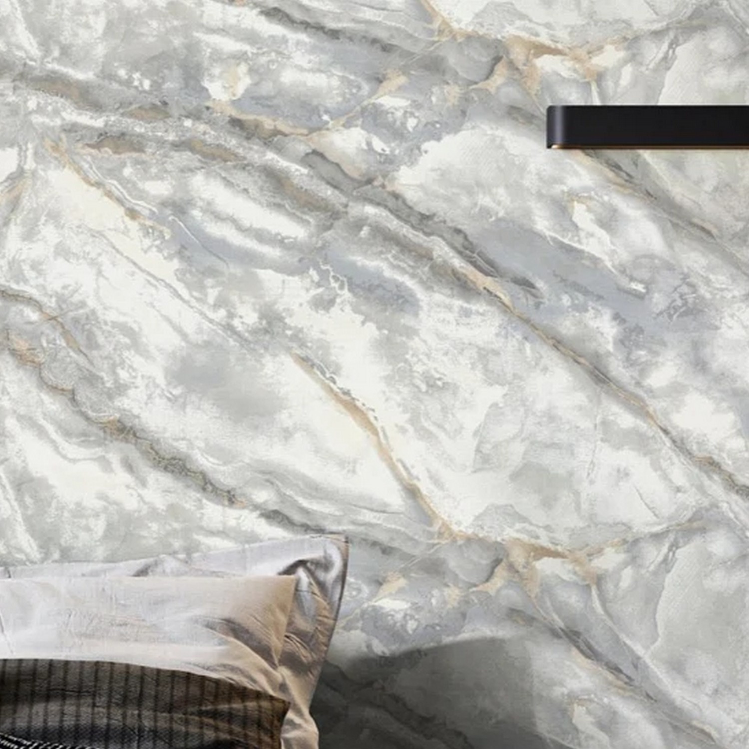 Обои флиз "AS Палитра" Аспект Deluxe Обсидиан (сер.)  70633-41  1,06*10м *1/6