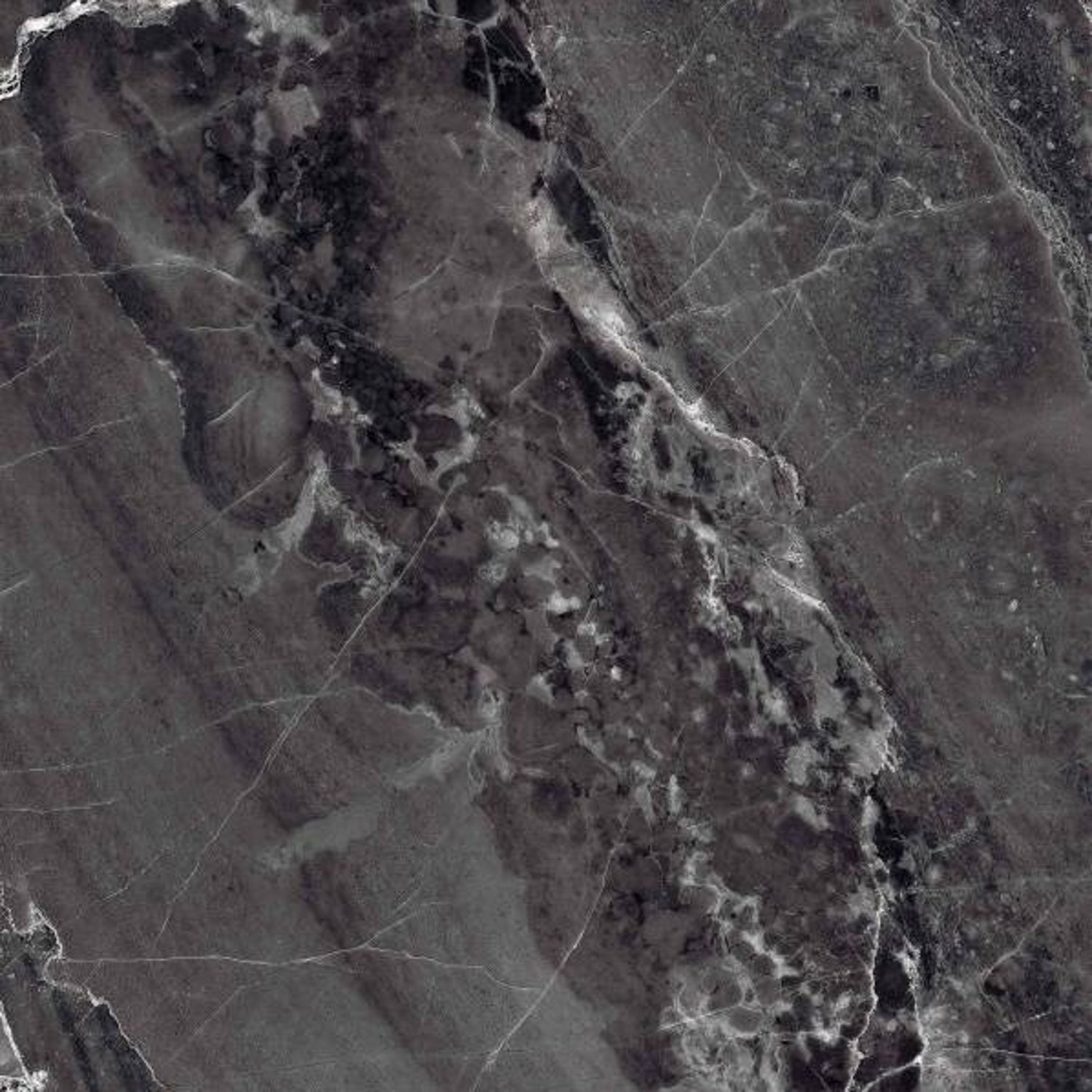 Керамогранит 1.44 м² Primavera Titan PR115, 600x600x10 мм, полированный, черный мрамор