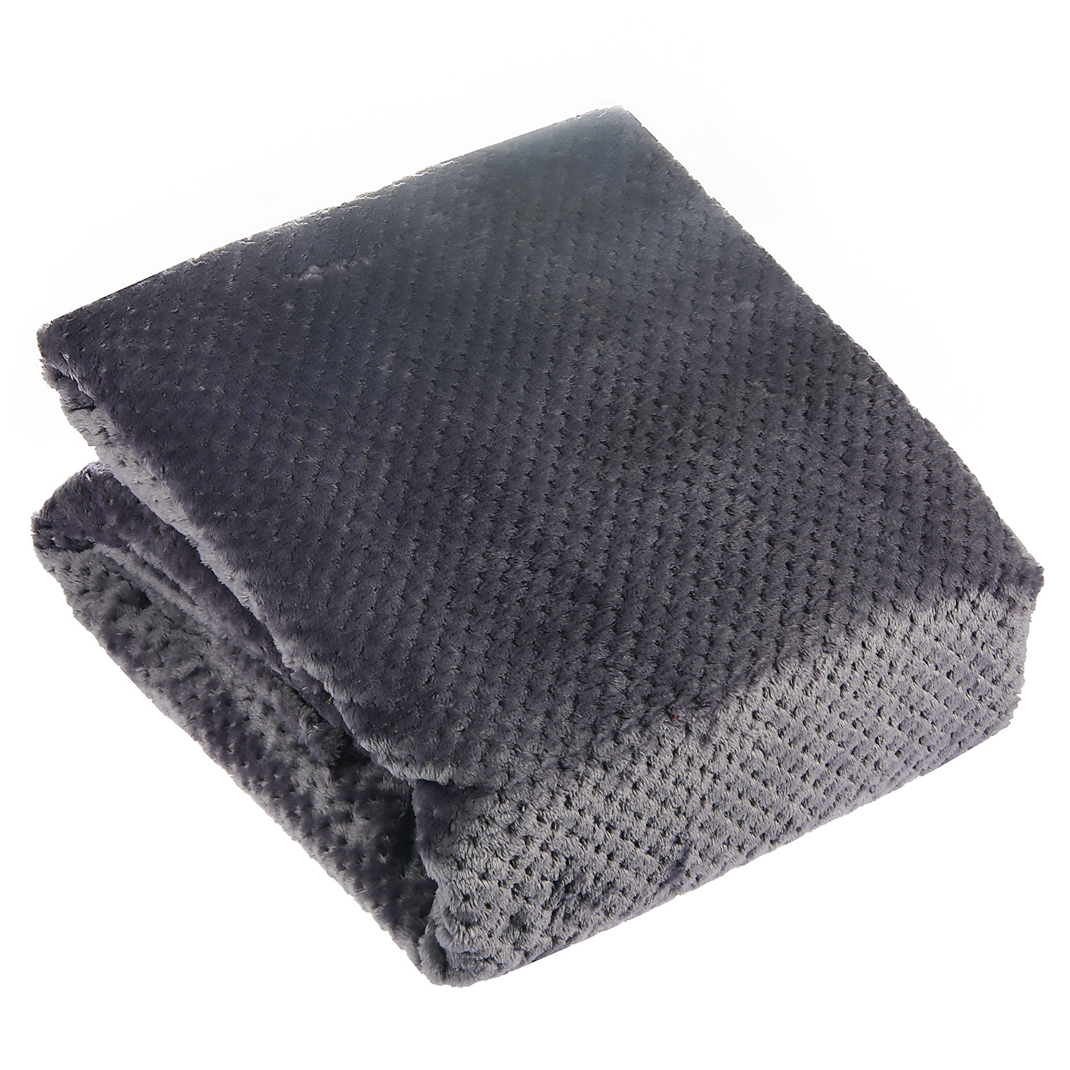 Плед 200*220см микрофибра жаккард ананас фиолетовый арт.292 NOVEL *1/8