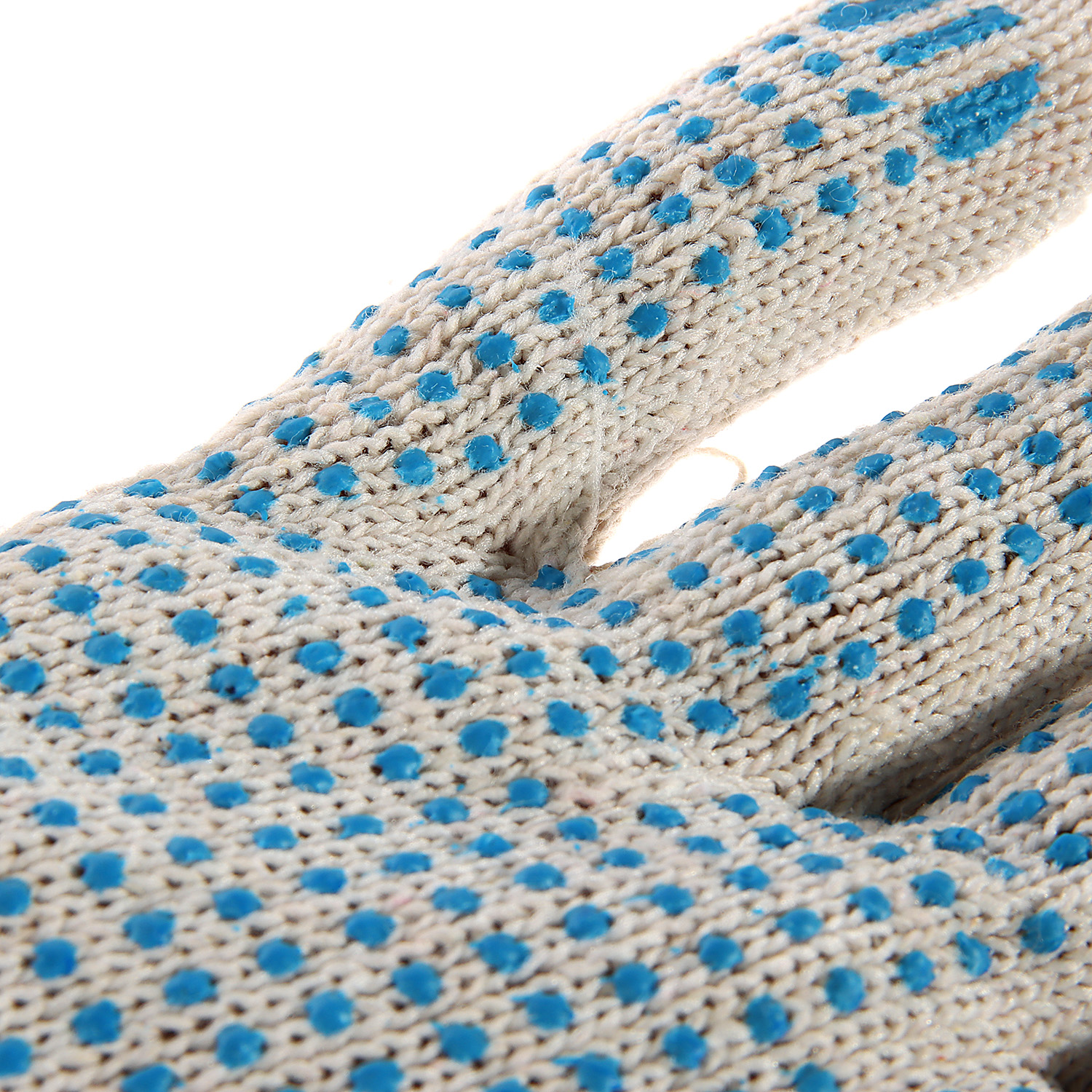 Перчатки ХБ с ПВХ НАБОР 10 пар: 10кл 4 нит 400гр, бел/син (арт.482 Р) Ladoni *1/50