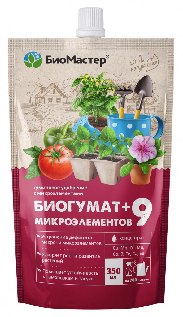 Биогумат микроэлементов 350 мл +9 БиоМастер