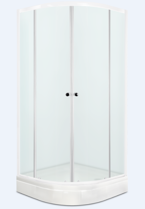 Душевой уголок 80*80*205 DOMANI-Spa Delight 88  поддон низкий белый, матовое стекло 2уп *1