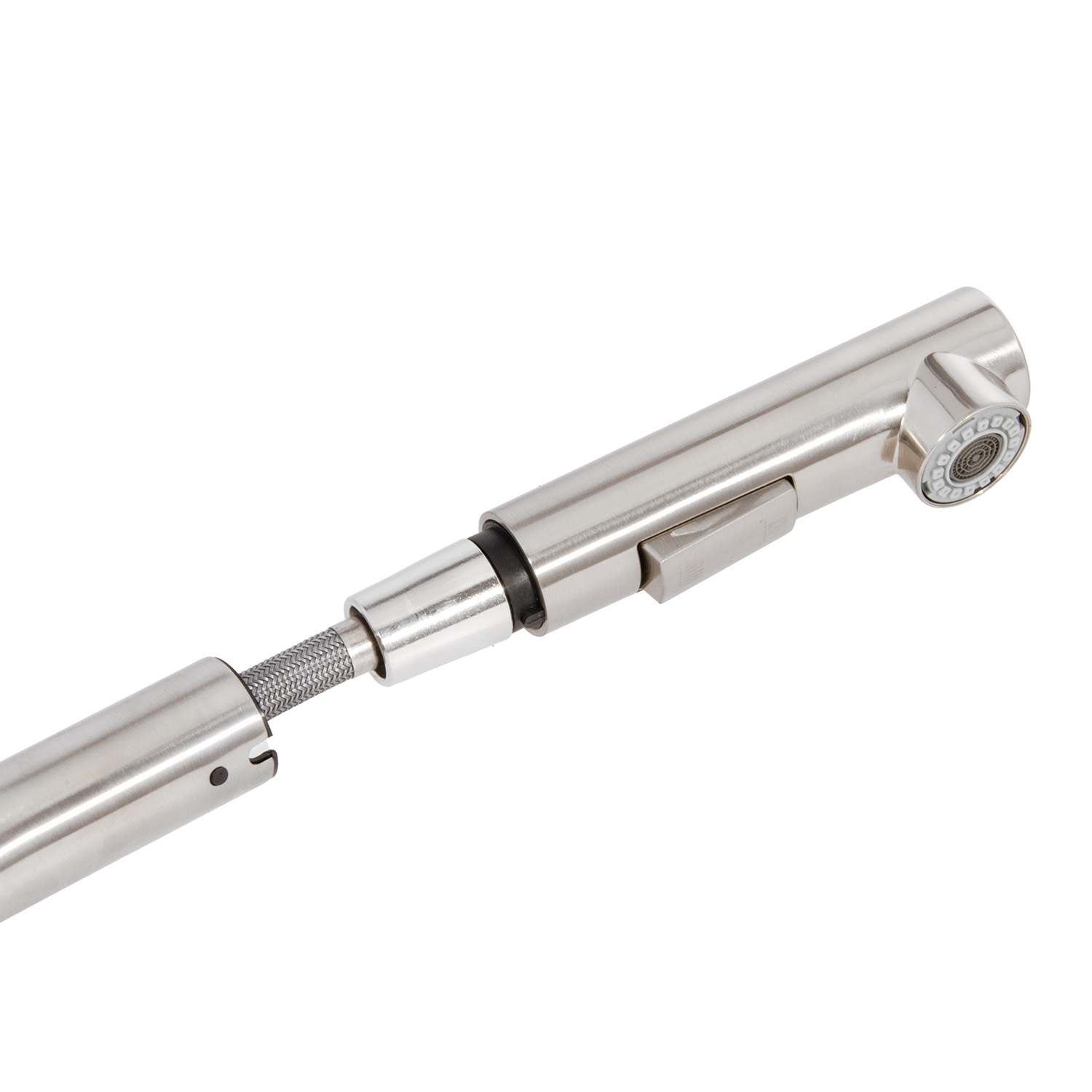 Смеситель для кухни Potato P0047S высокий излив, нерж. сталь *1/10