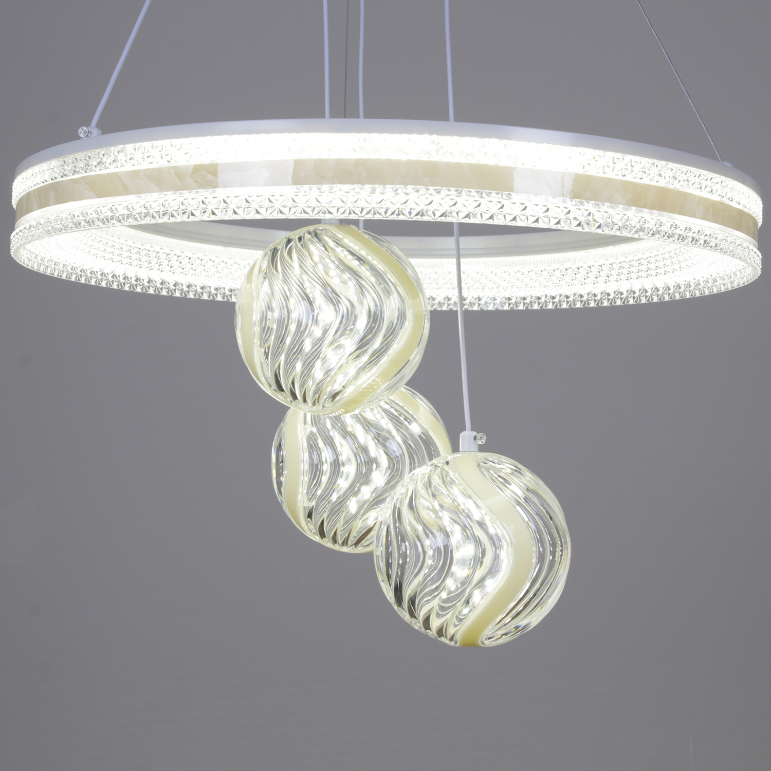 Люстра 60067-0.4-1+3A LED ПДУ	ПДУ+диммер 3500-6000К S=28м2  *1