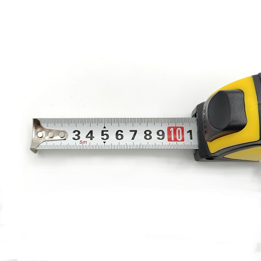 Рулетка 10м х25мм резино-пластик корпус стальная лента автостоп магнит артYK010250M Novocraft*1/6/60