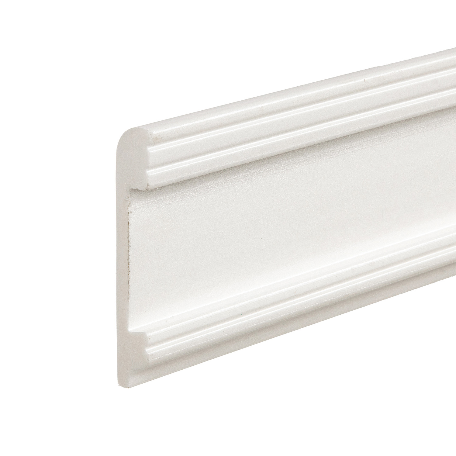 Плинтус напольный 2 м Солид 1 UHD 05, 80 мм, белый