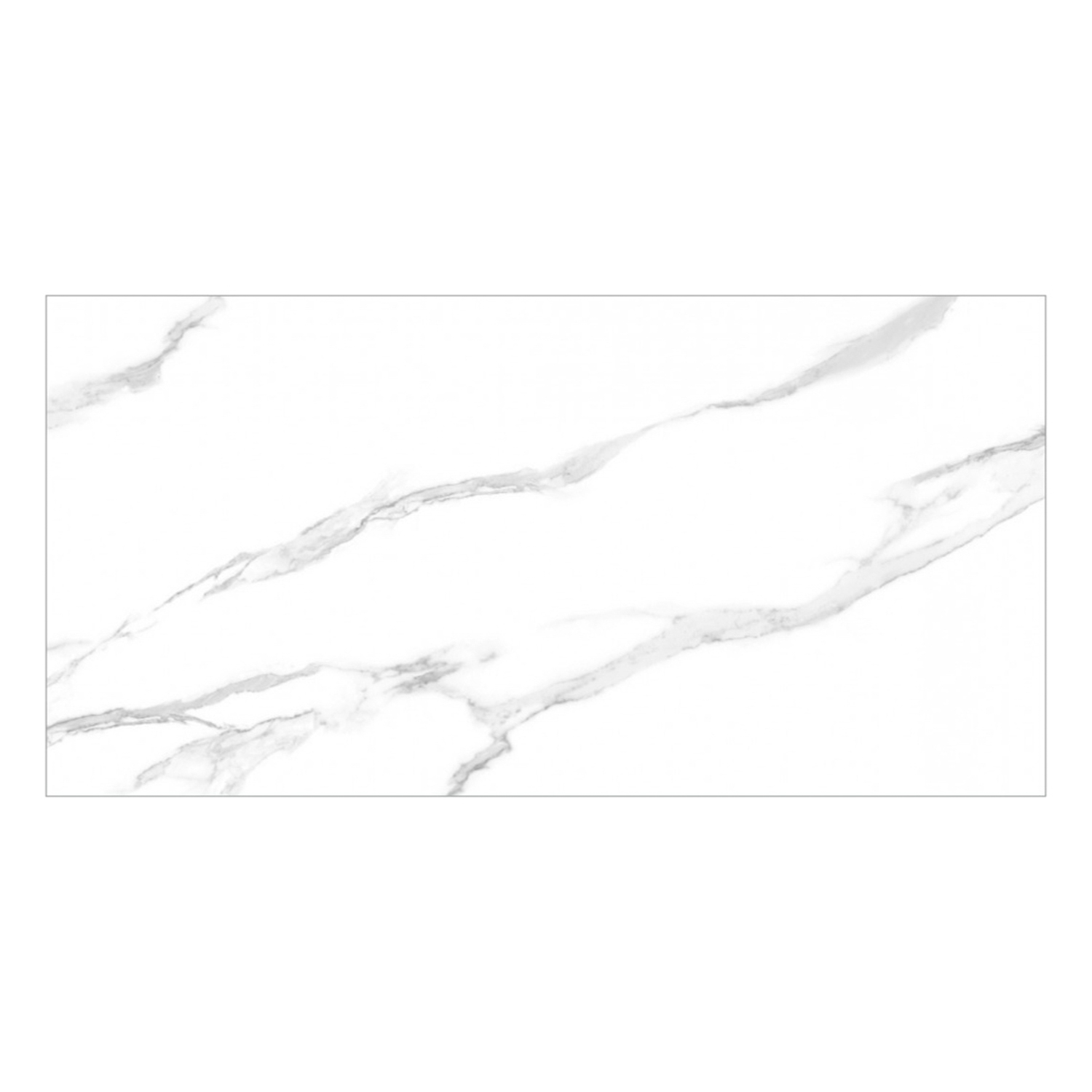 Керамогранит 1.44 м² Global Tile Santi PGT 2204/30, 1200x600х9 мм, полированный, белый