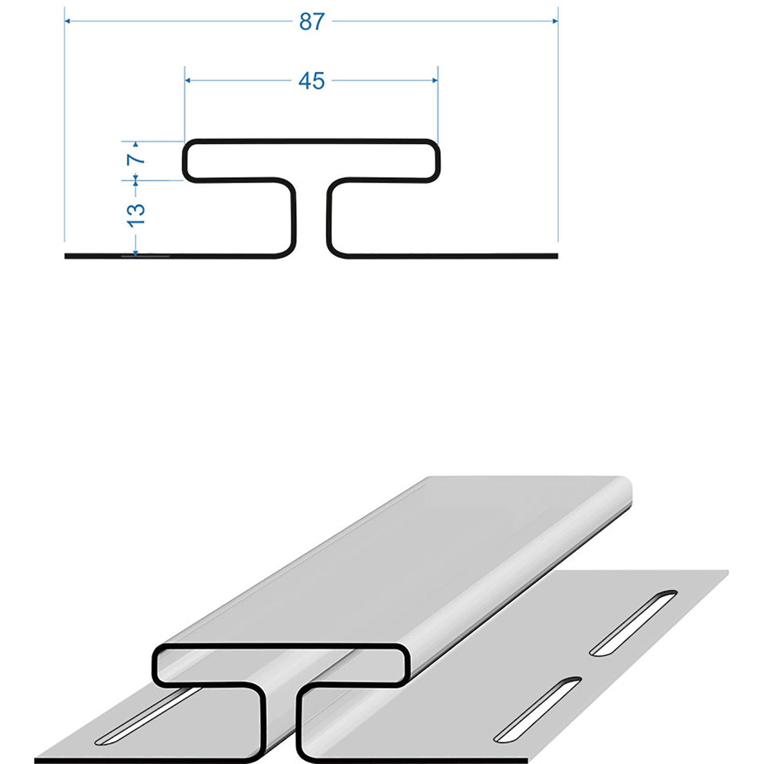 Профиль Н PREMIUM Пломбир (3м) Дёке