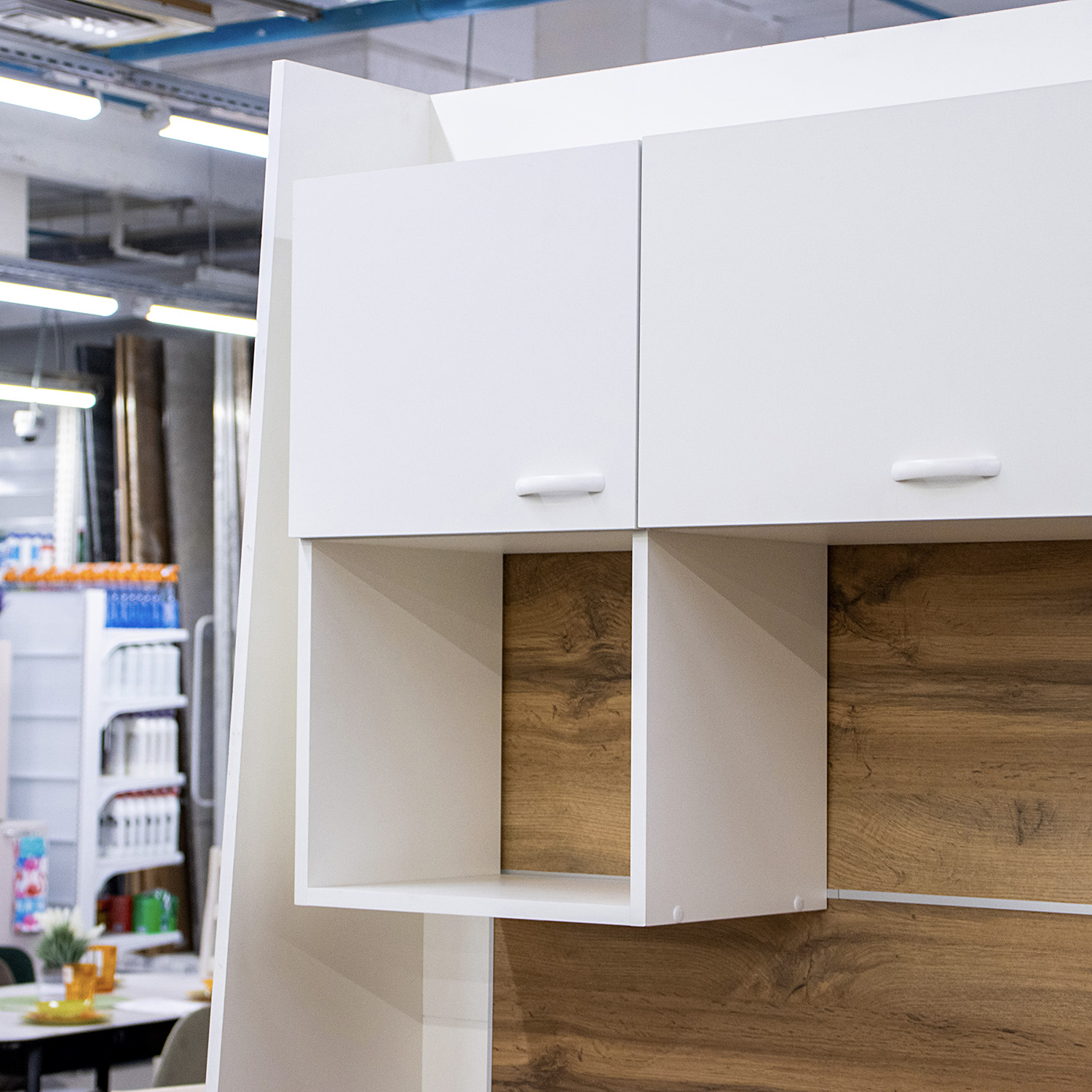 Шкаф навесной 400х676х290 мм BROZEX-WOOD Liberty, с дверцей, белый