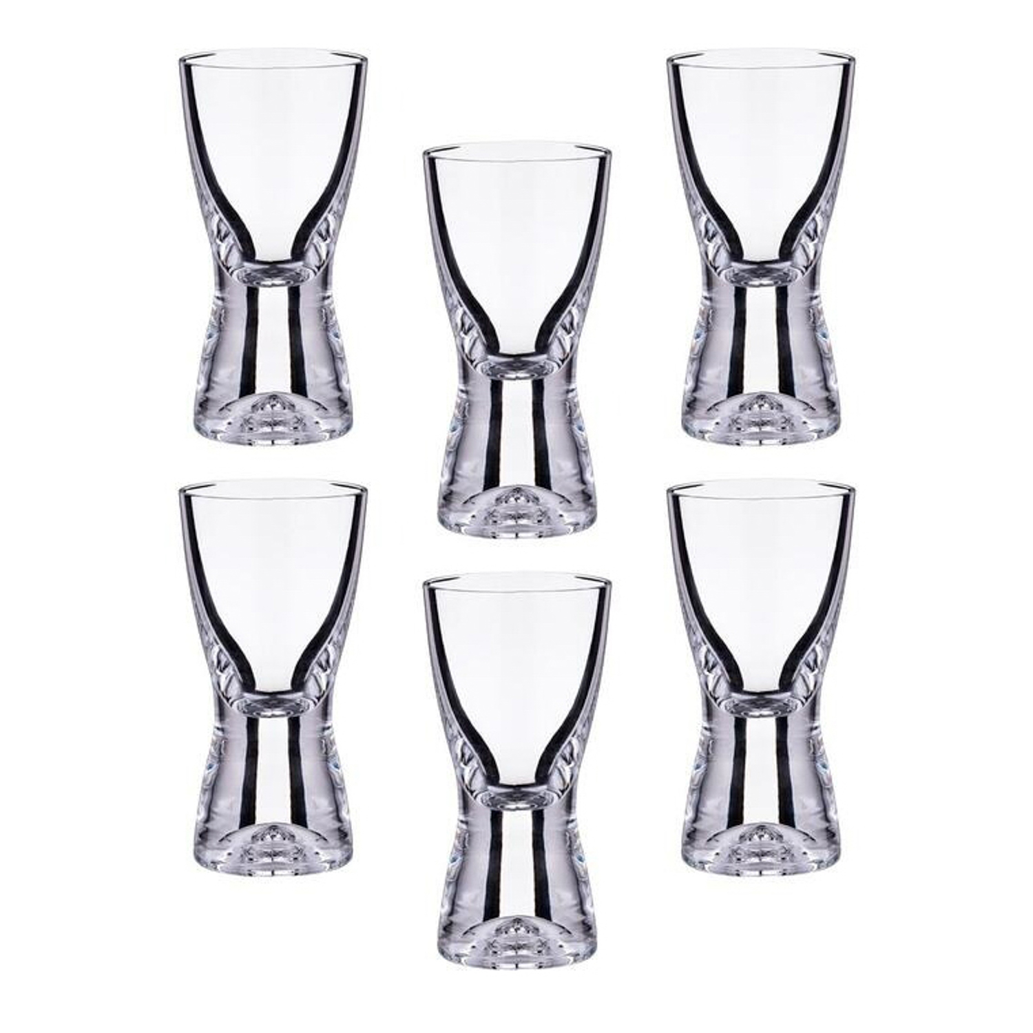 Набор стопок 70 мл Crystalex Bohemia Самба, 6 шт., стекло