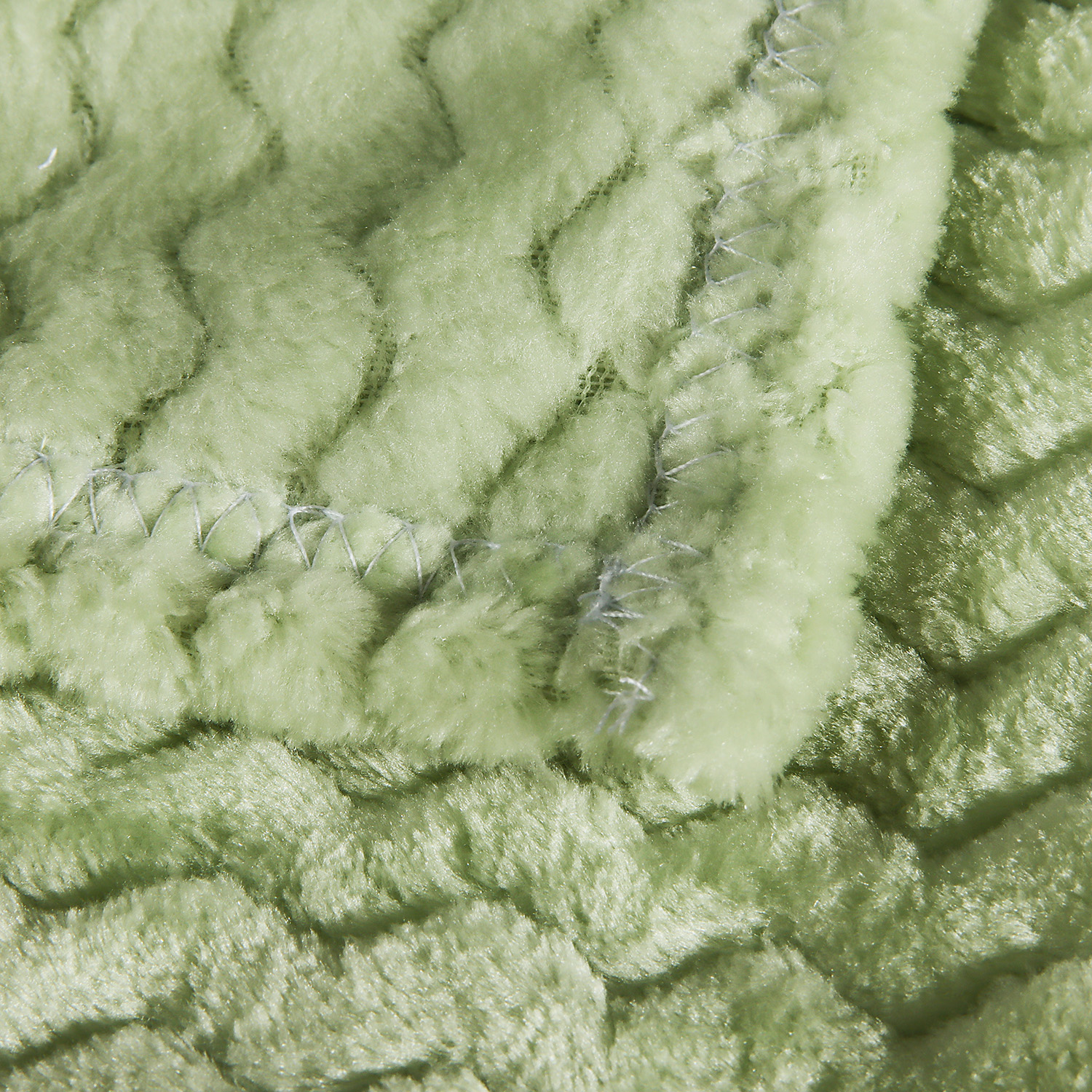 Плед микрофибра жаккард 200*220см зиг-зак салатовый арт.257 NOVEL  *1/8 *