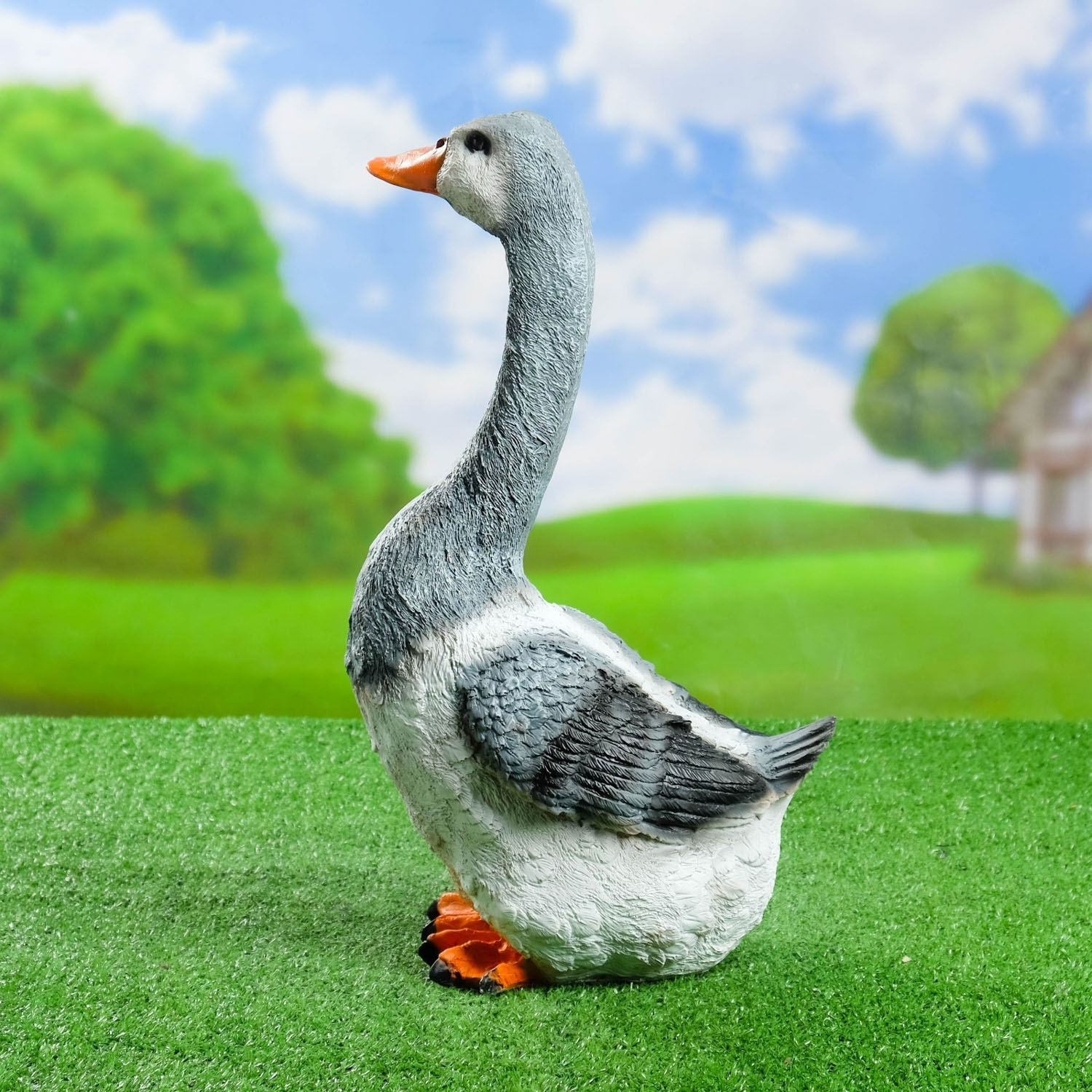 Садовая фигура "Гусь с длинной шеей" 27х16х46см   1126881