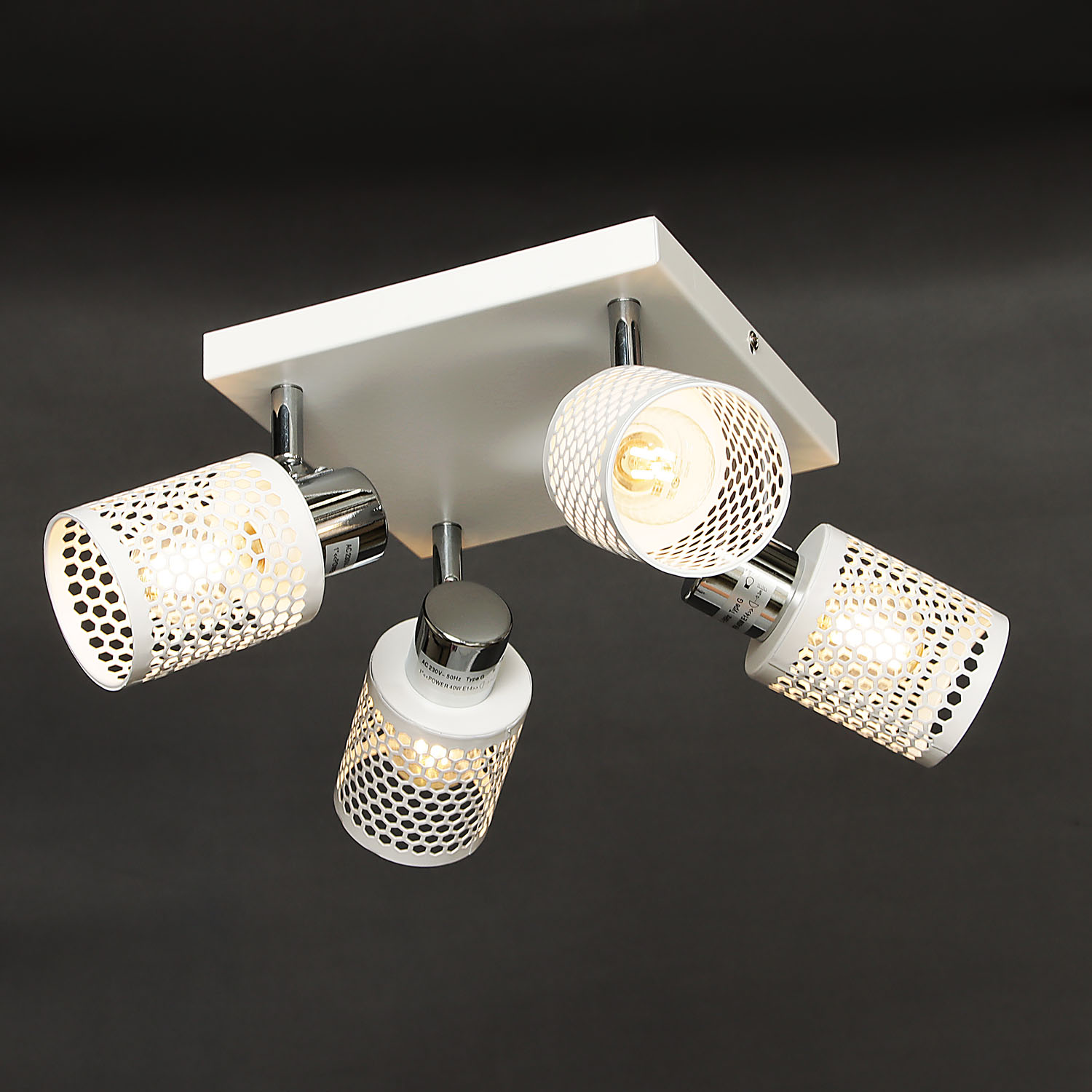 Люстра 01412-0.8-04 WT+CR Е14  S=24м2  *1/4